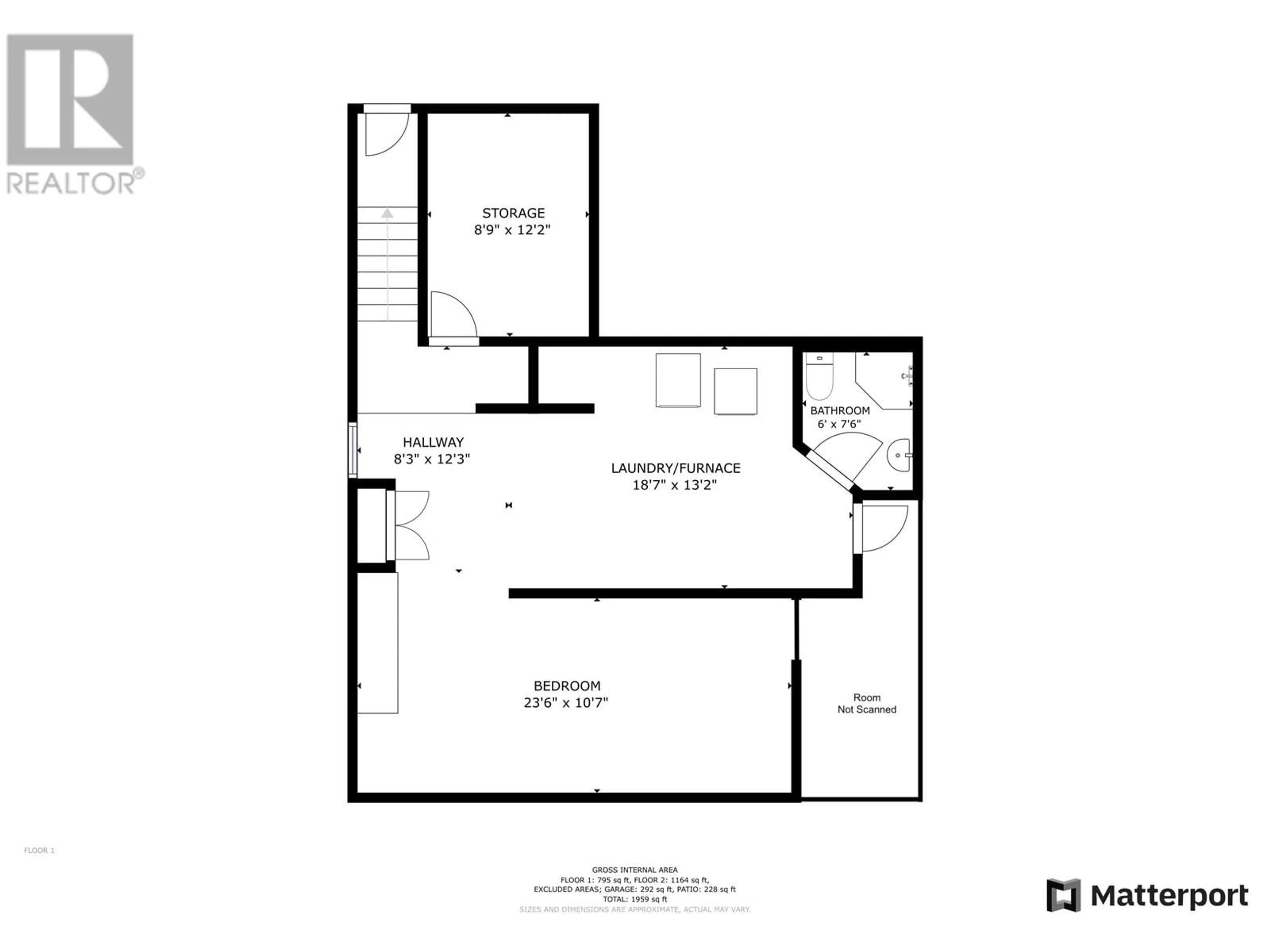 Floor plan for 9715 105 AVENUE, Fort St. John British Columbia V1J2L9