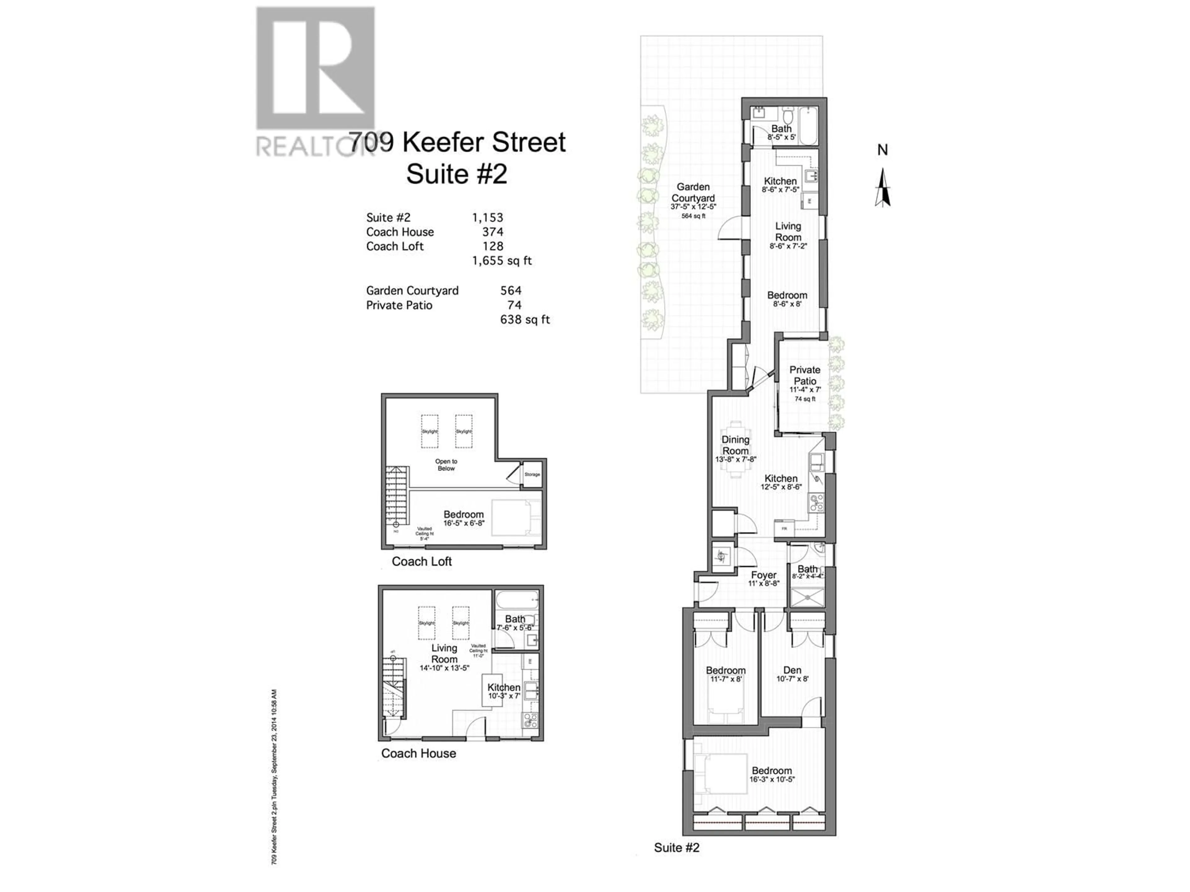 Floor plan for 2 709 KEEFER STREET, Vancouver British Columbia V6A1Y6