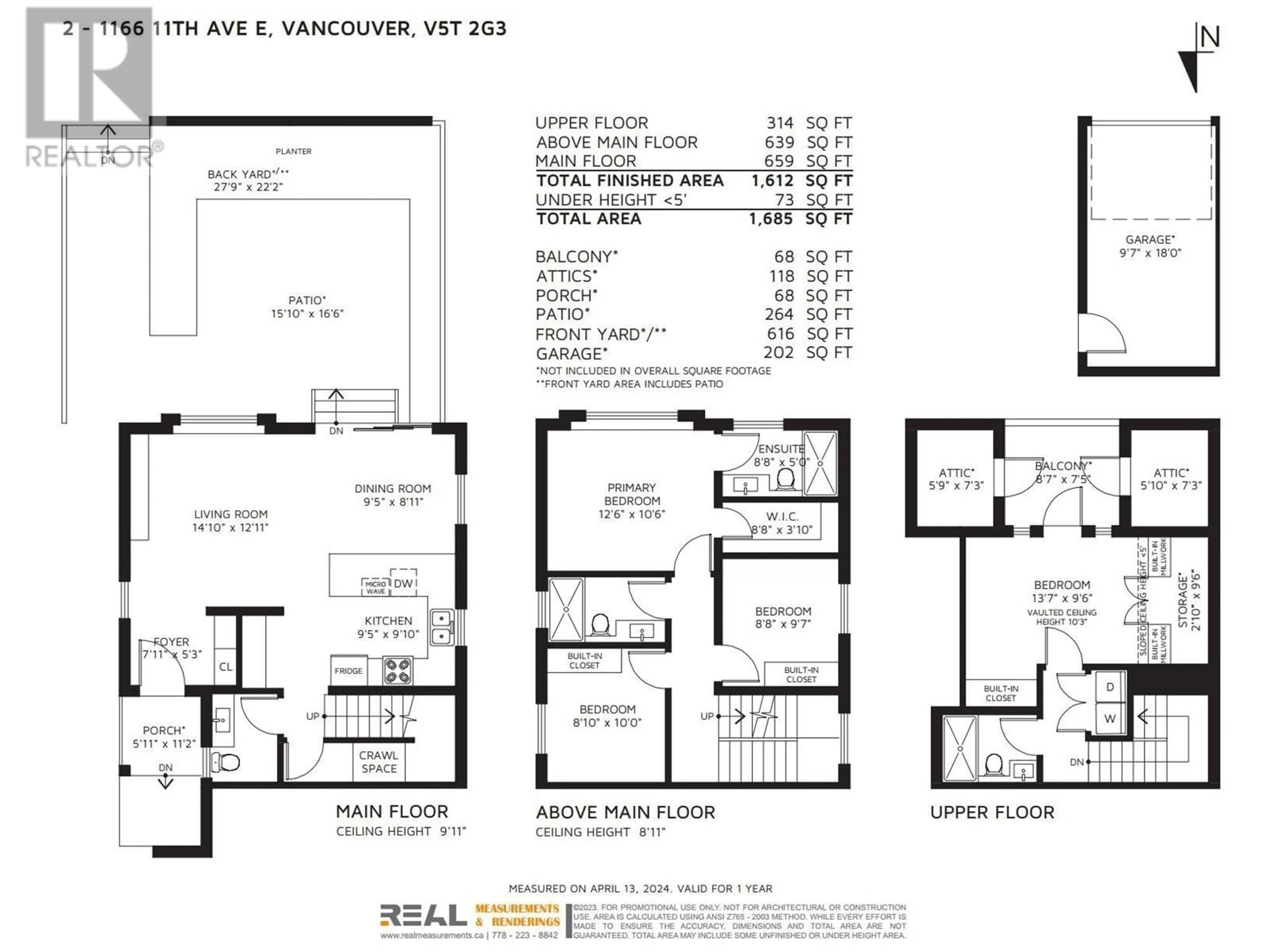 Floor plan for 2 1166 E 11TH AVENUE, Vancouver British Columbia V5T2G3