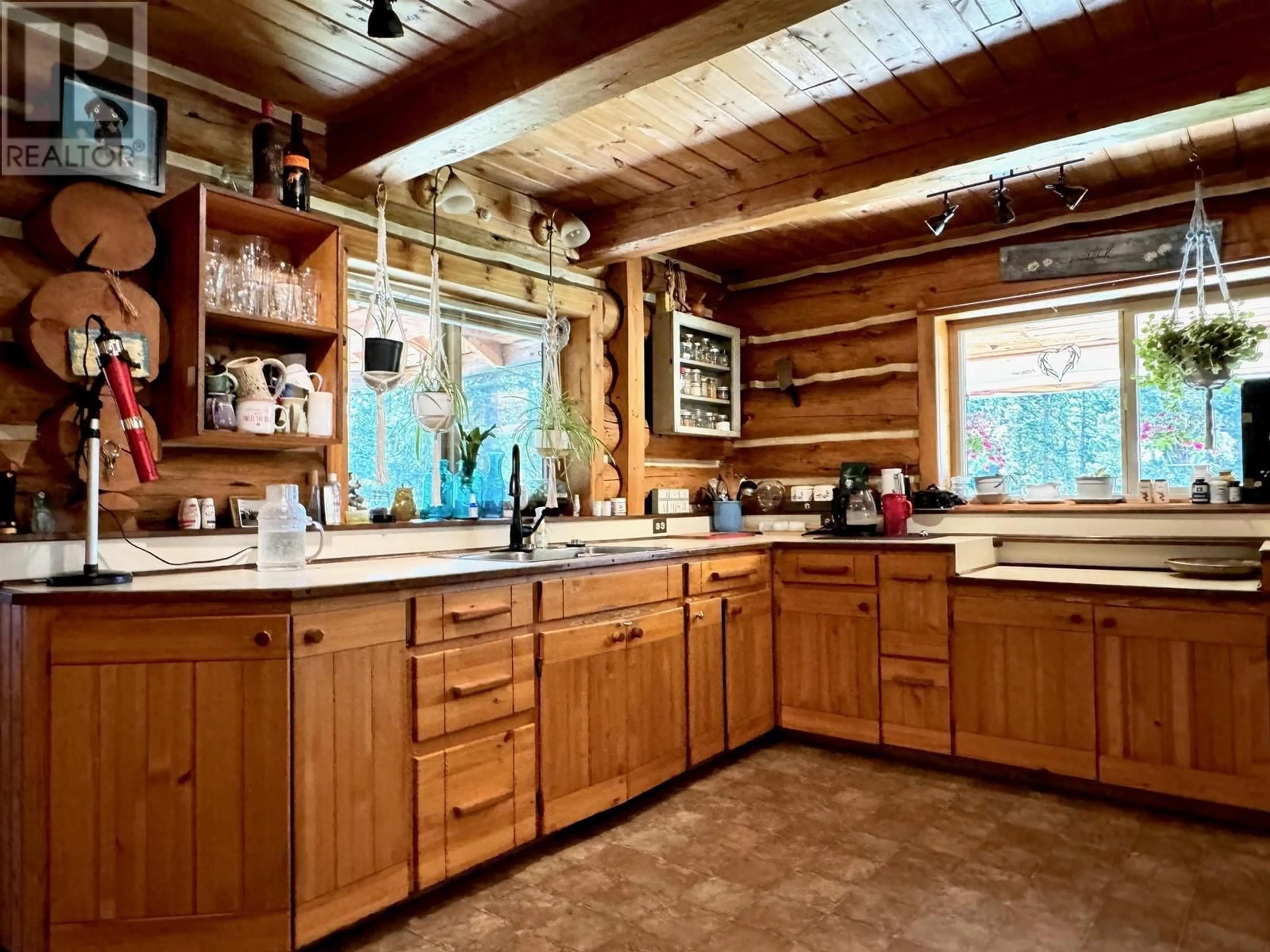 Rustic kitchen for 6145 LONE BUTTE HORSE LAKE ROAD, Lone Butte British Columbia V0K1X3