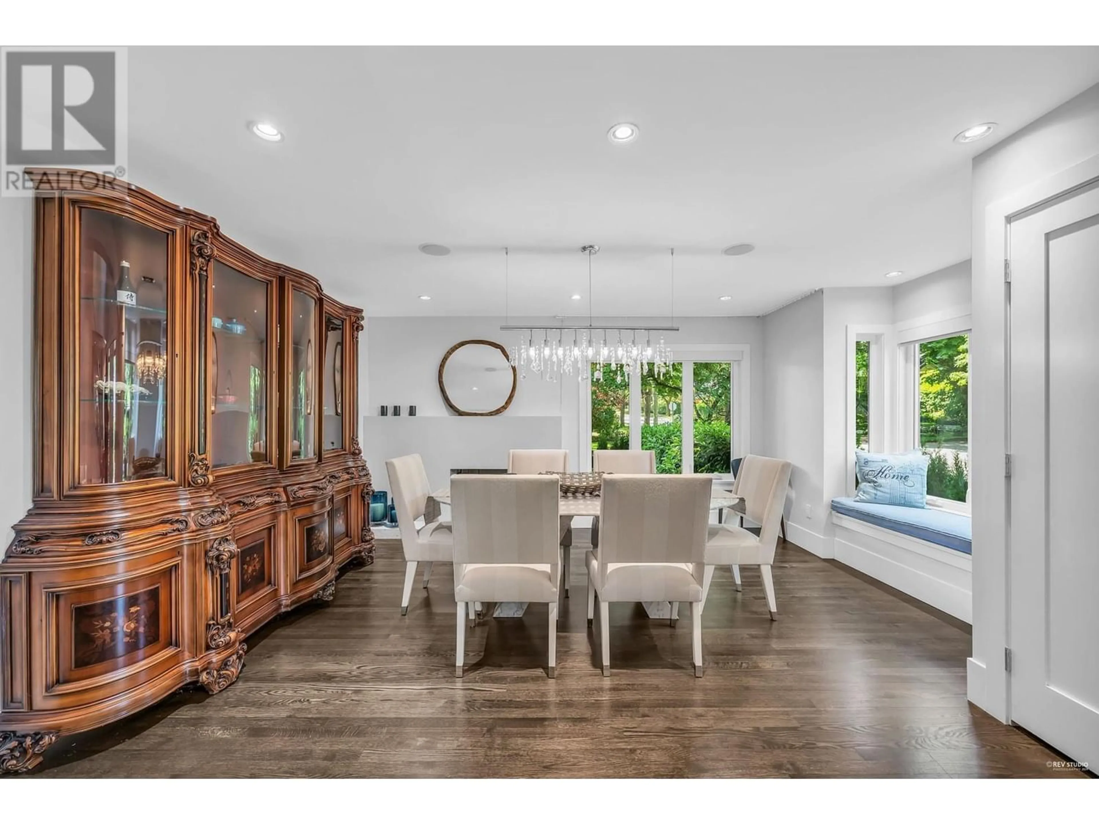 Dining room, wood floors, cottage for 3488 COLLINGWOOD STREET, Vancouver British Columbia V6S2M2