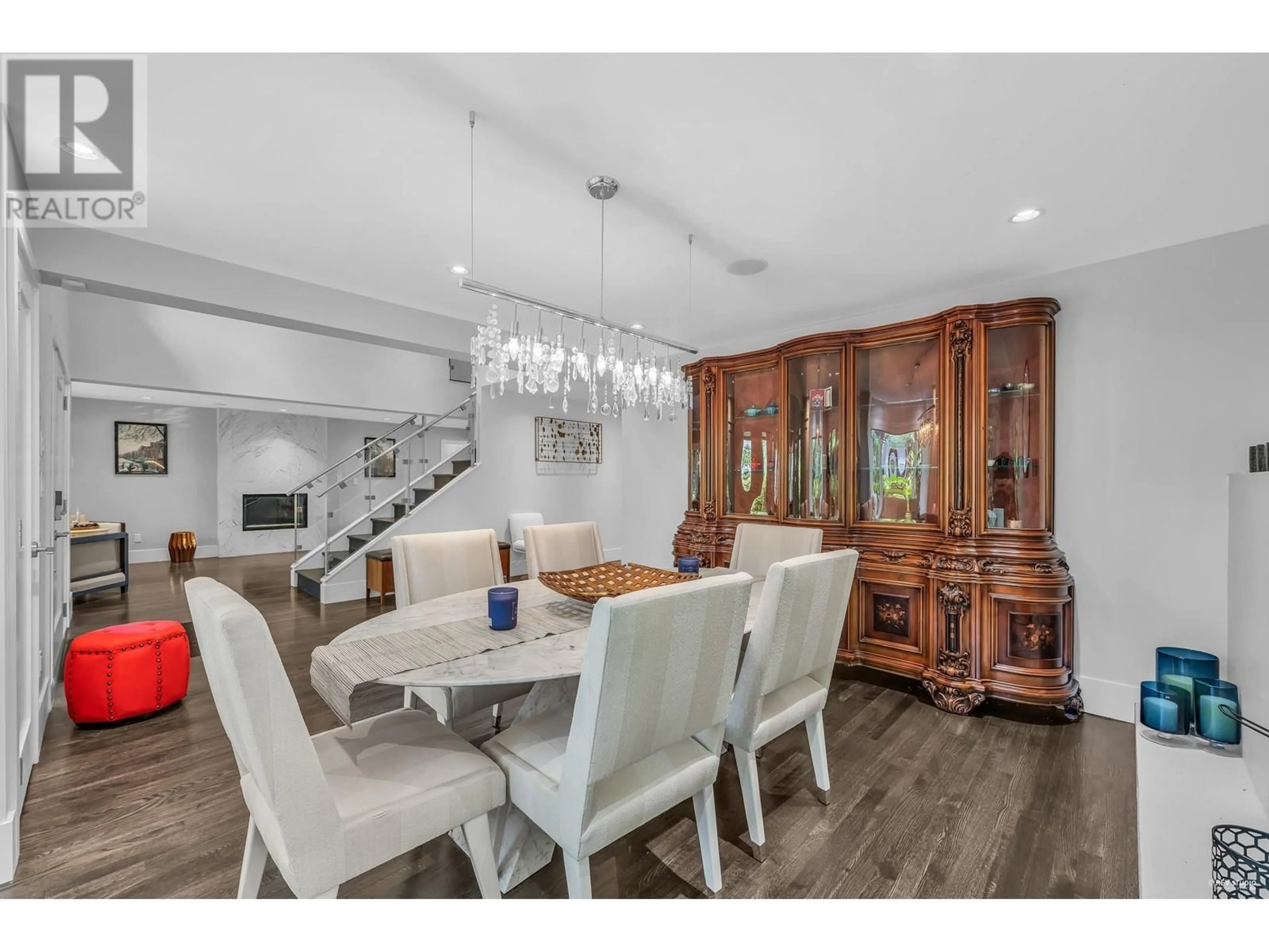 Dining room, wood floors, cottage for 3488 COLLINGWOOD STREET, Vancouver British Columbia V6S2M2