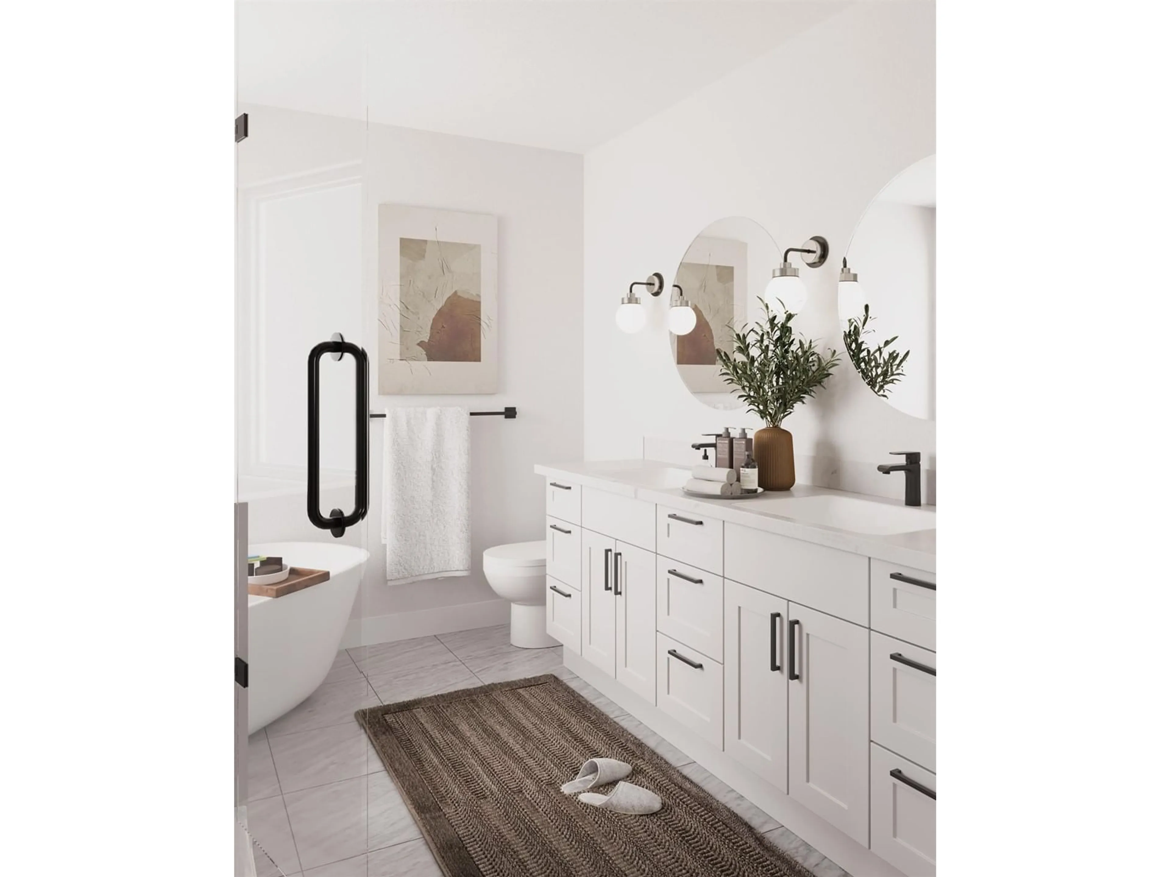 Contemporary bathroom, ceramic/tile floor for 15565 OXENHAM AVENUE, White Rock British Columbia V4B2J2