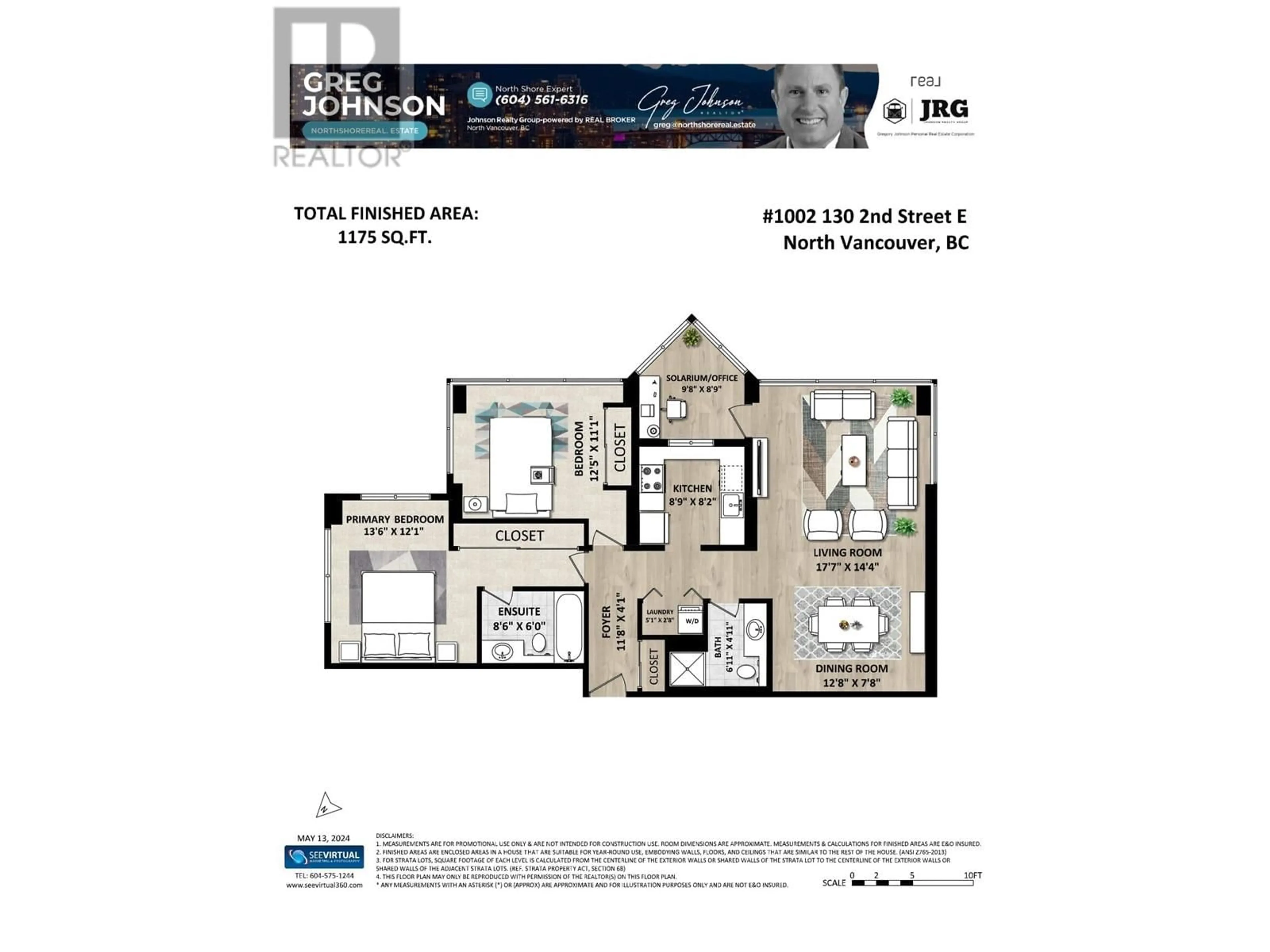 Floor plan for 1002 130 E 2ND STREET, North Vancouver British Columbia V7L1C3