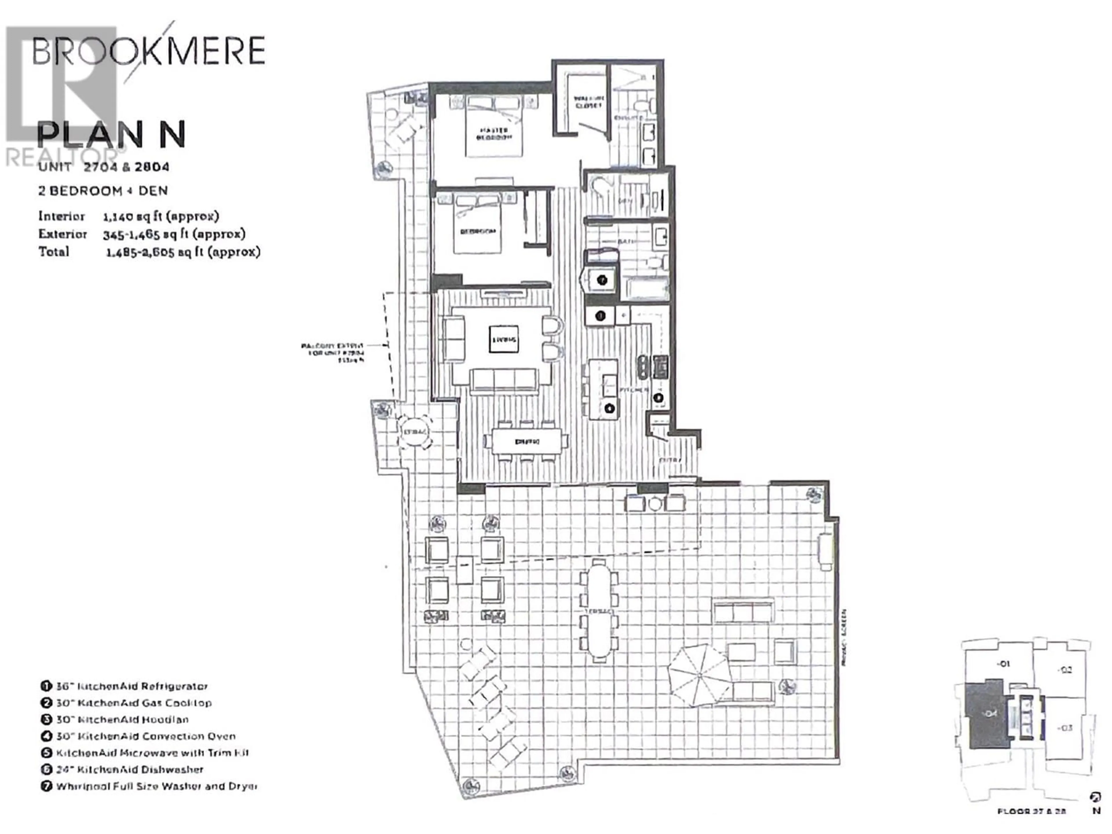 Floor plan for 2804 530 WHITING WAY, Coquitlam British Columbia V3J0J4