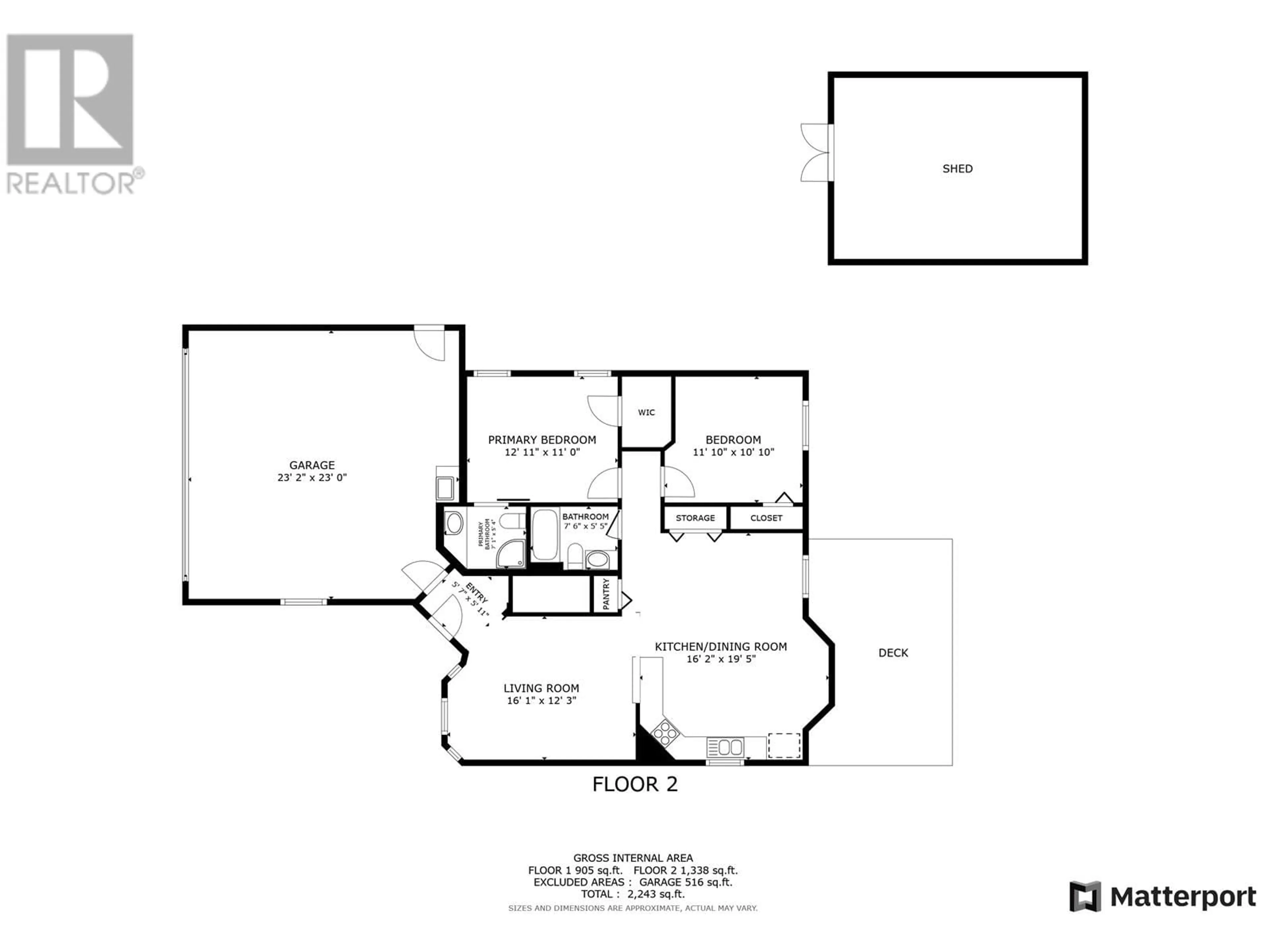 Floor plan for 9616 113 AVENUE, Fort St. John British Columbia V1J2X2