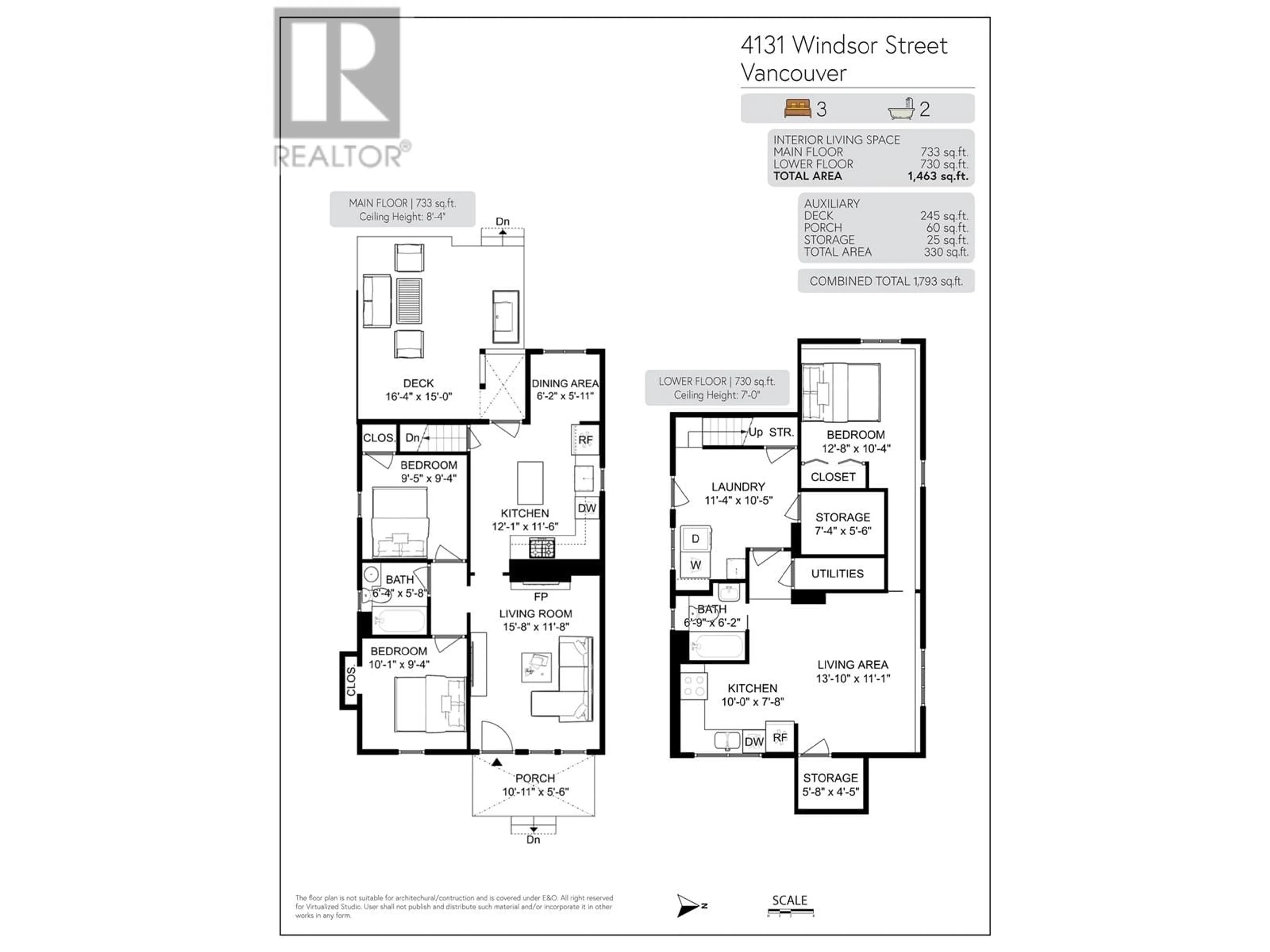 Floor plan for 4131 WINDSOR STREET, Vancouver British Columbia V5V4P2