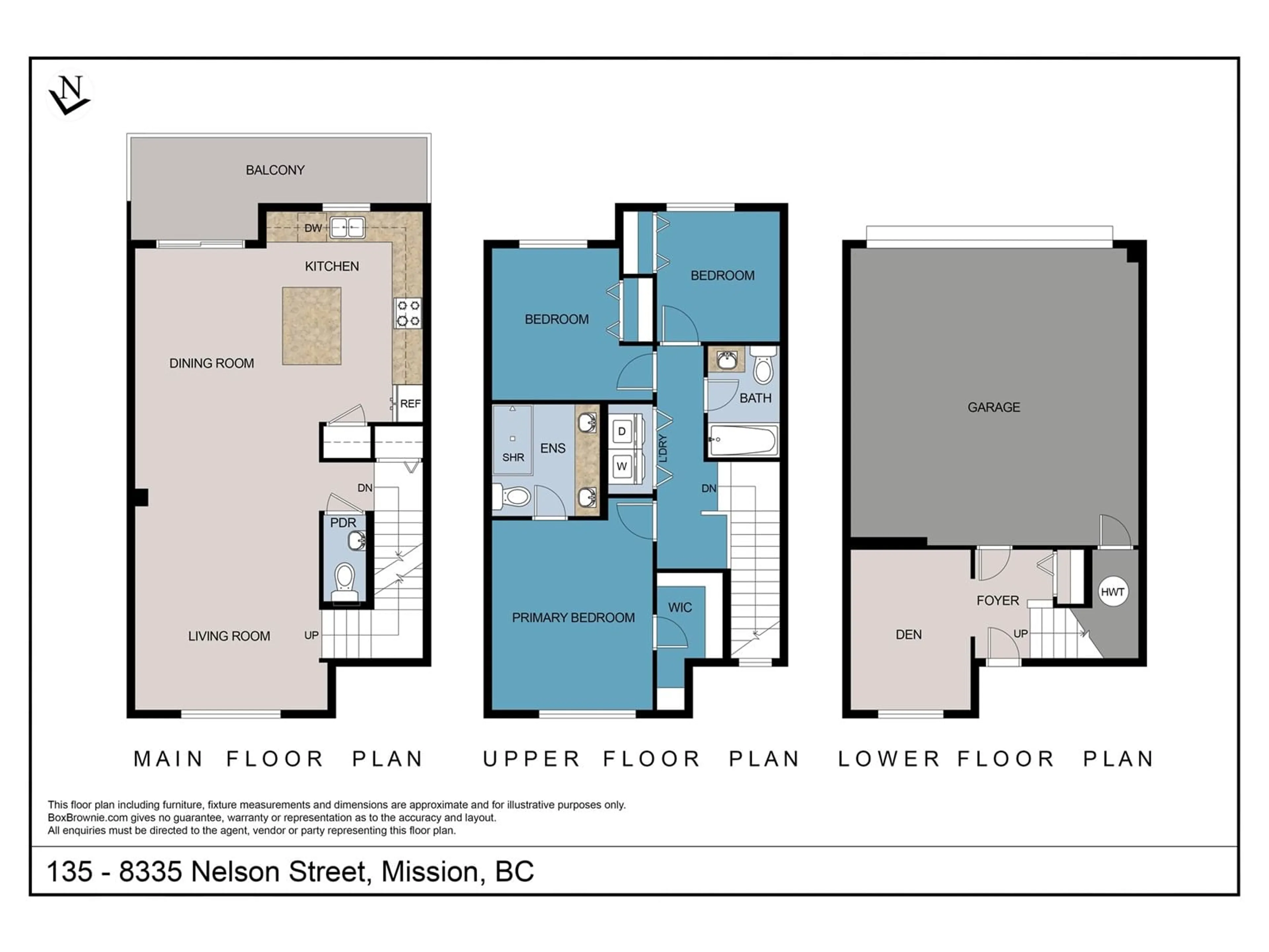 Floor plan for 135 8335 NELSON STREET, Mission British Columbia V4S0E4