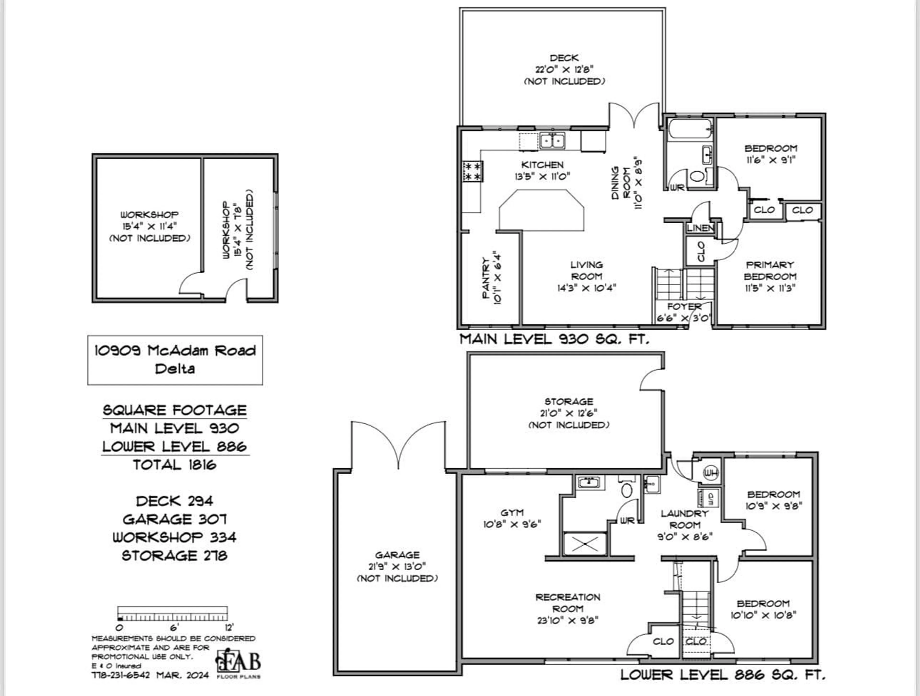 Floor plan for 10909 MCADAM ROAD, Delta British Columbia V4C3E9