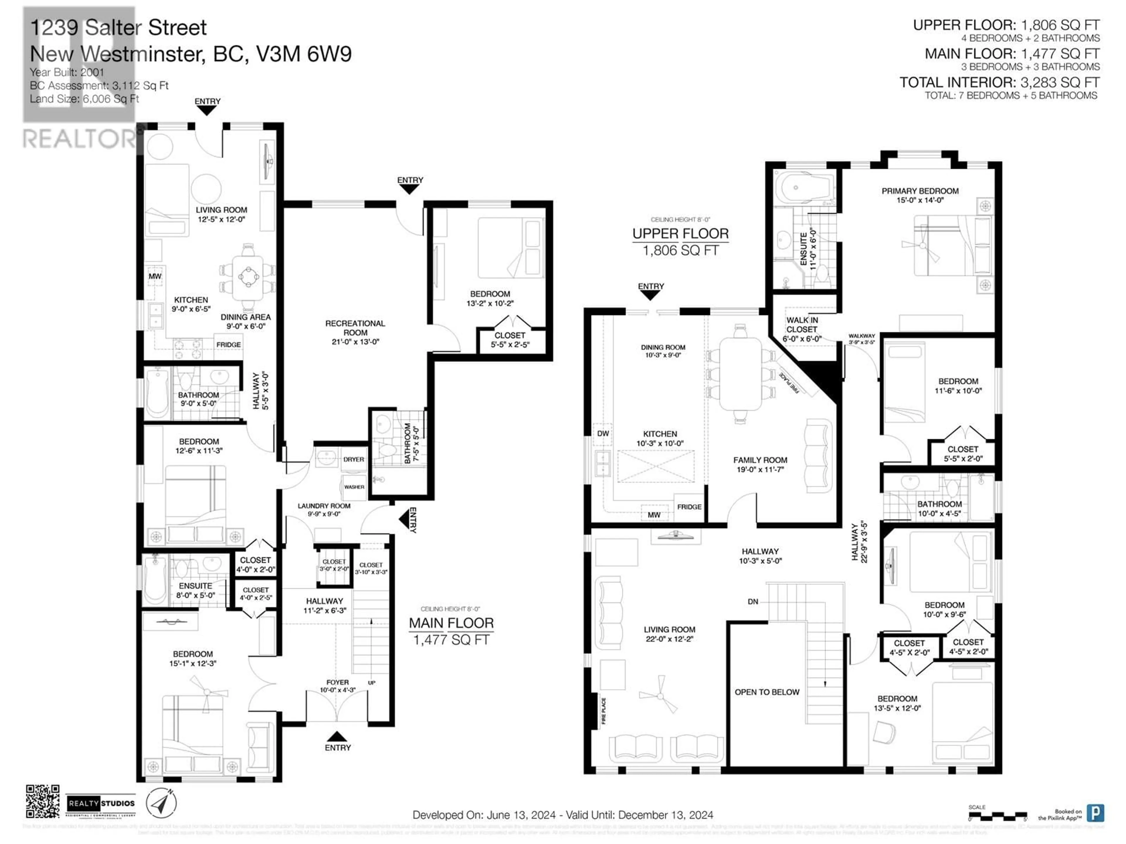 Floor plan for 1239 SALTER STREET, New Westminster British Columbia V3M6W9