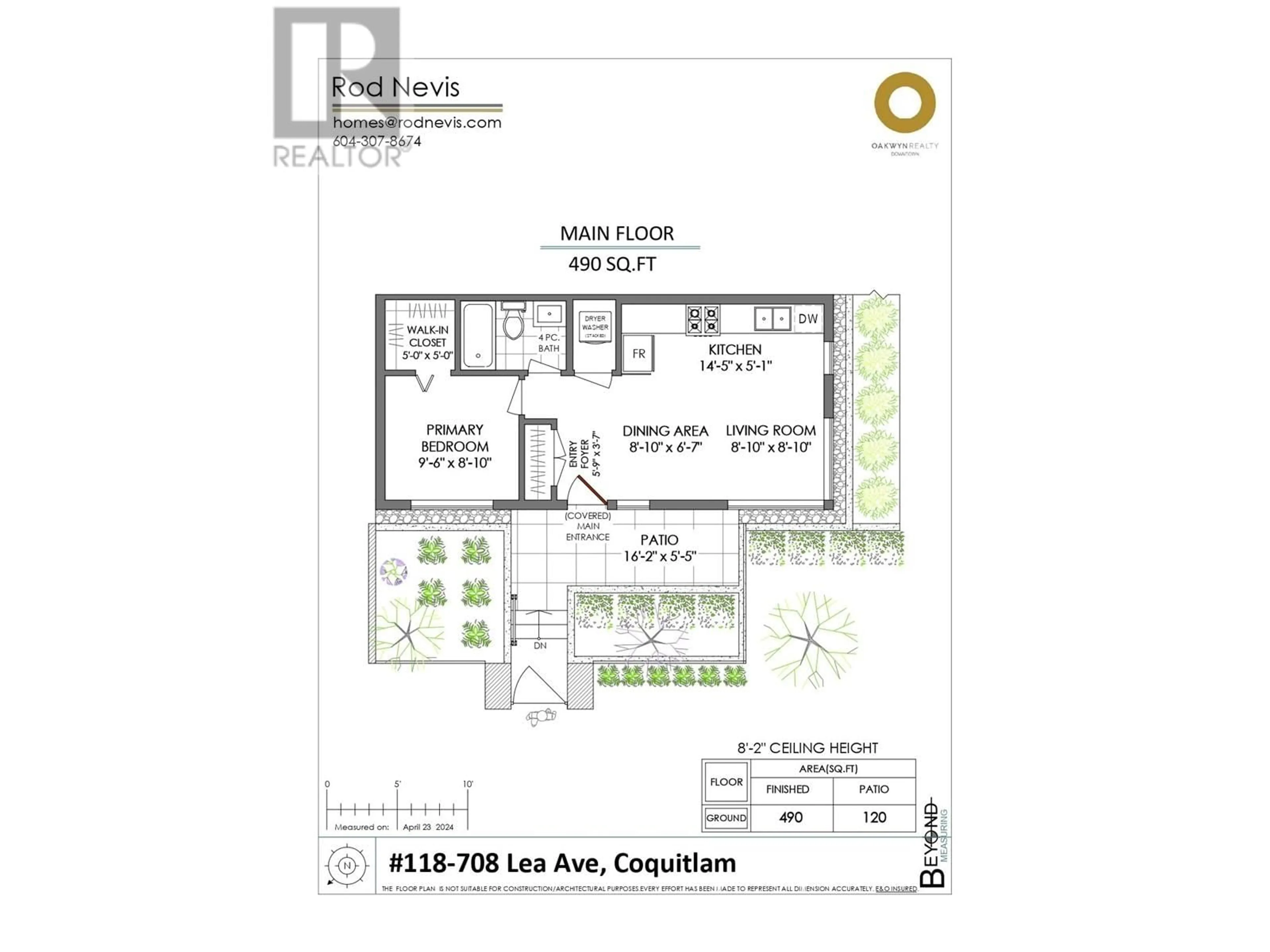 Floor plan for 118 708 LEA AVENUE, Coquitlam British Columbia V3J4H5