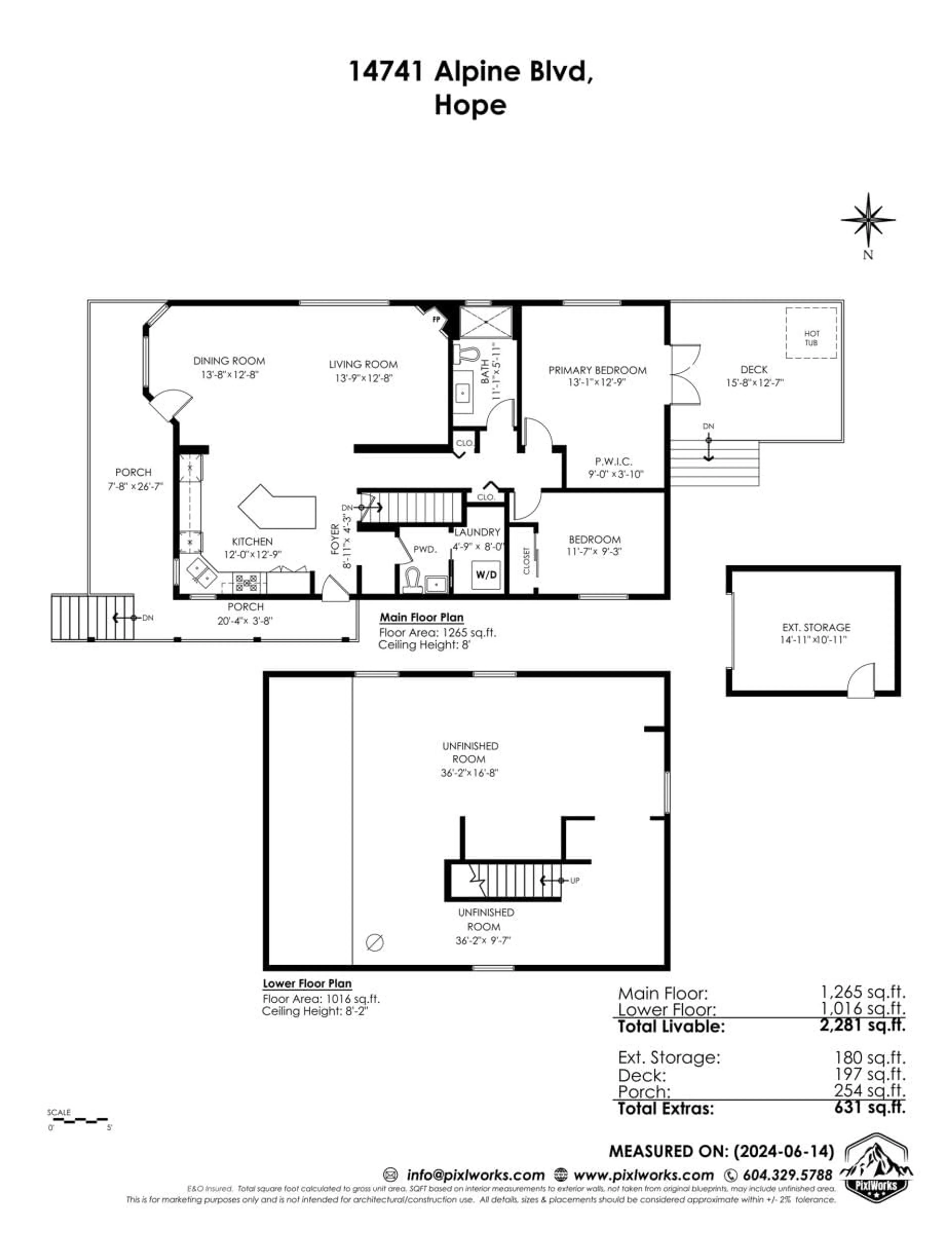 Floor plan for A-39 14741 ALPINE BOULEVARD|Sunshine Val, Hope British Columbia V0X1L5