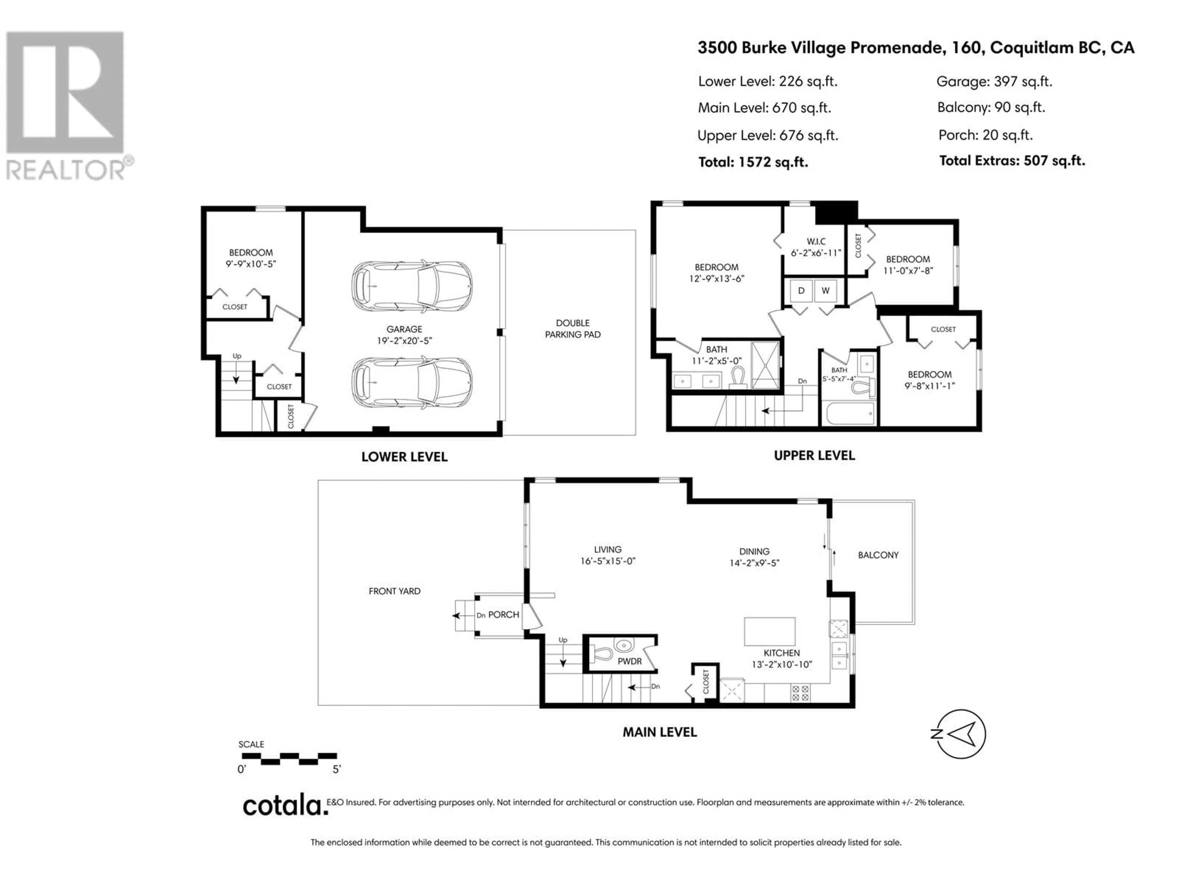 Floor plan for 160 3500 BURKE VILLAGE PROMENADE, Coquitlam British Columbia V3E0N2