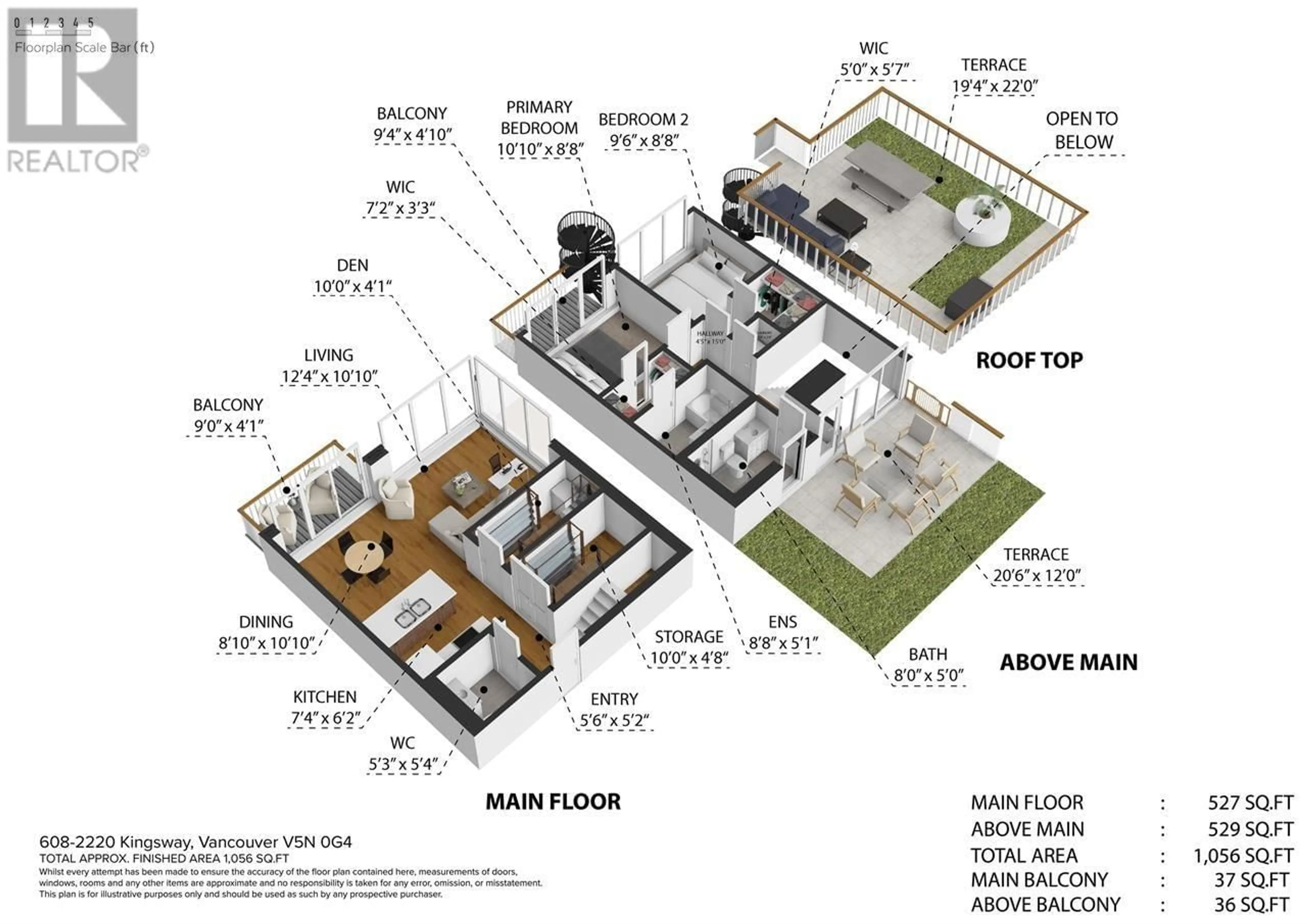 Floor plan for 608 2220 KINGSWAY, Vancouver British Columbia V5N0G4