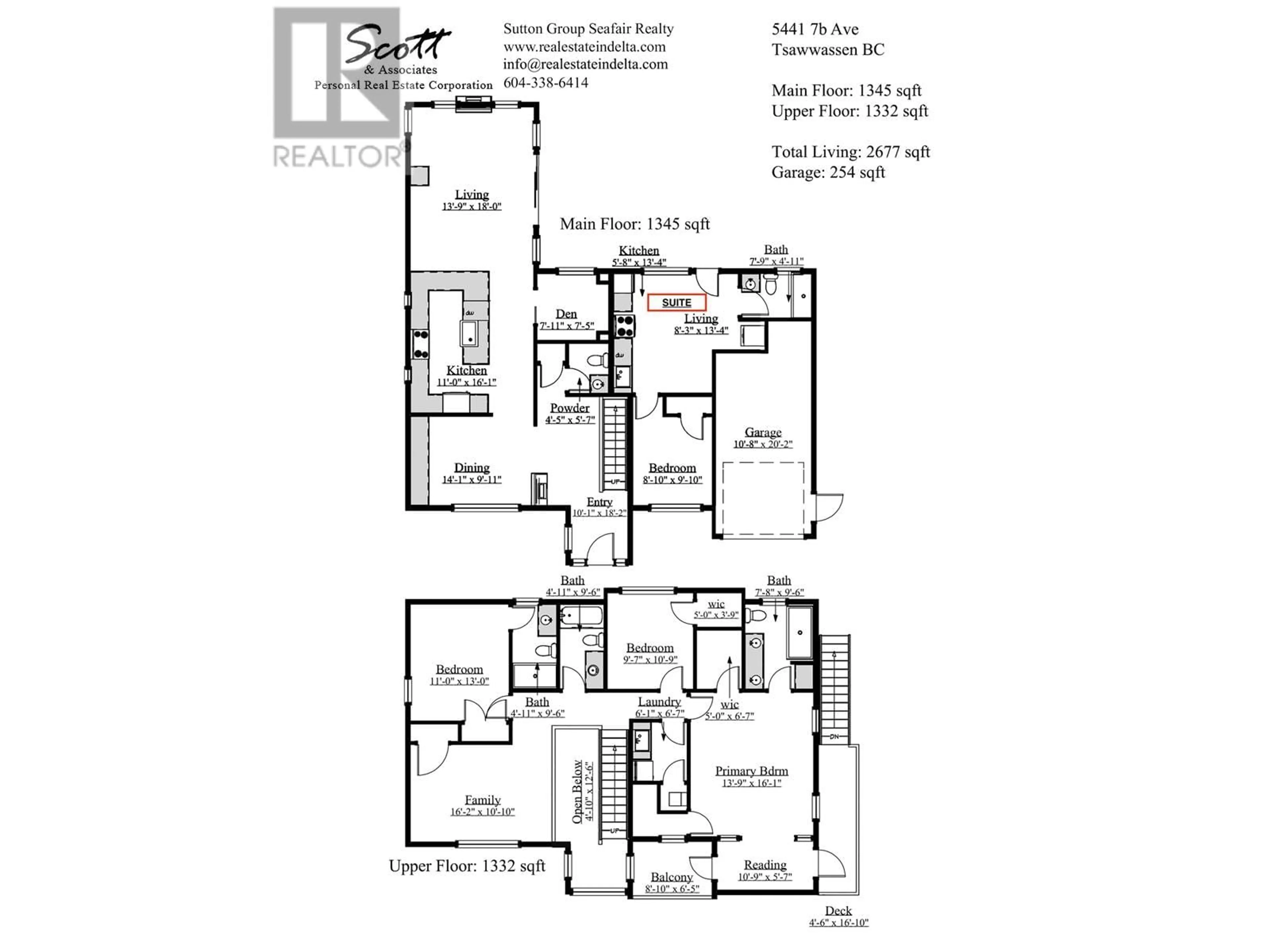 Floor plan for 5441 7B AVENUE, Delta British Columbia V4M1S7