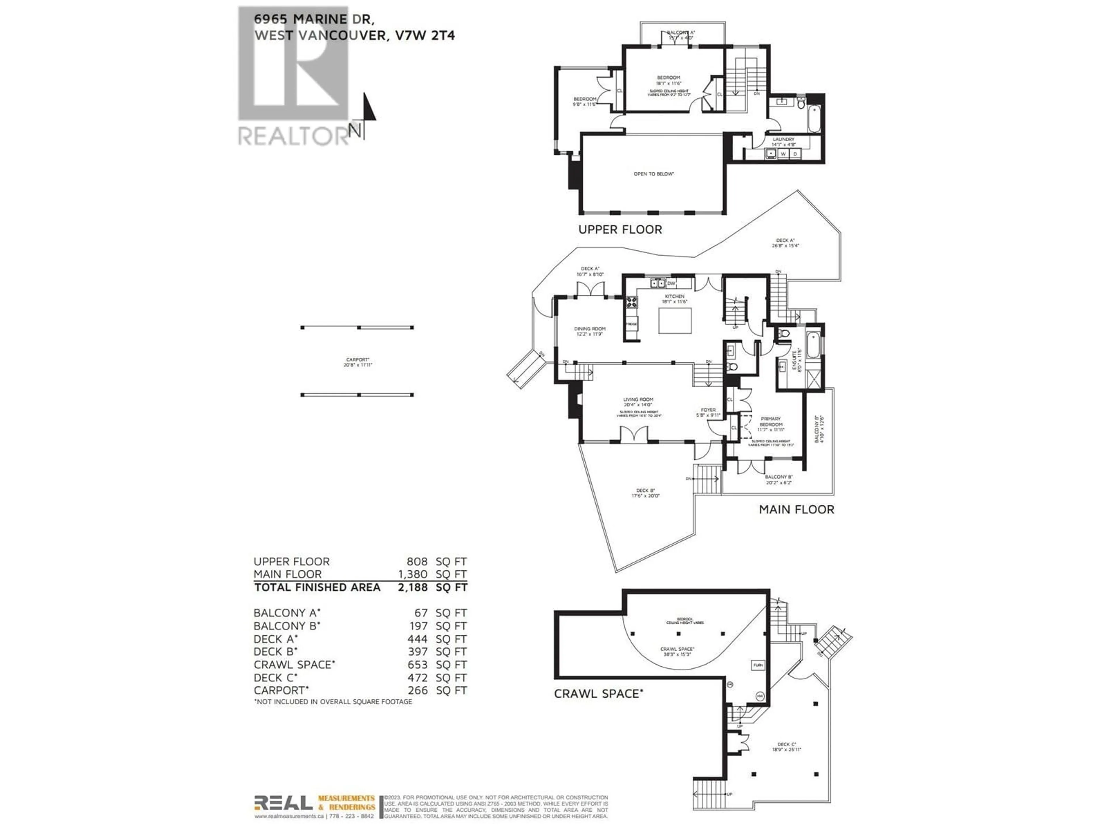 Floor plan for 6965 MARINE DRIVE, West Vancouver British Columbia V7W2T4