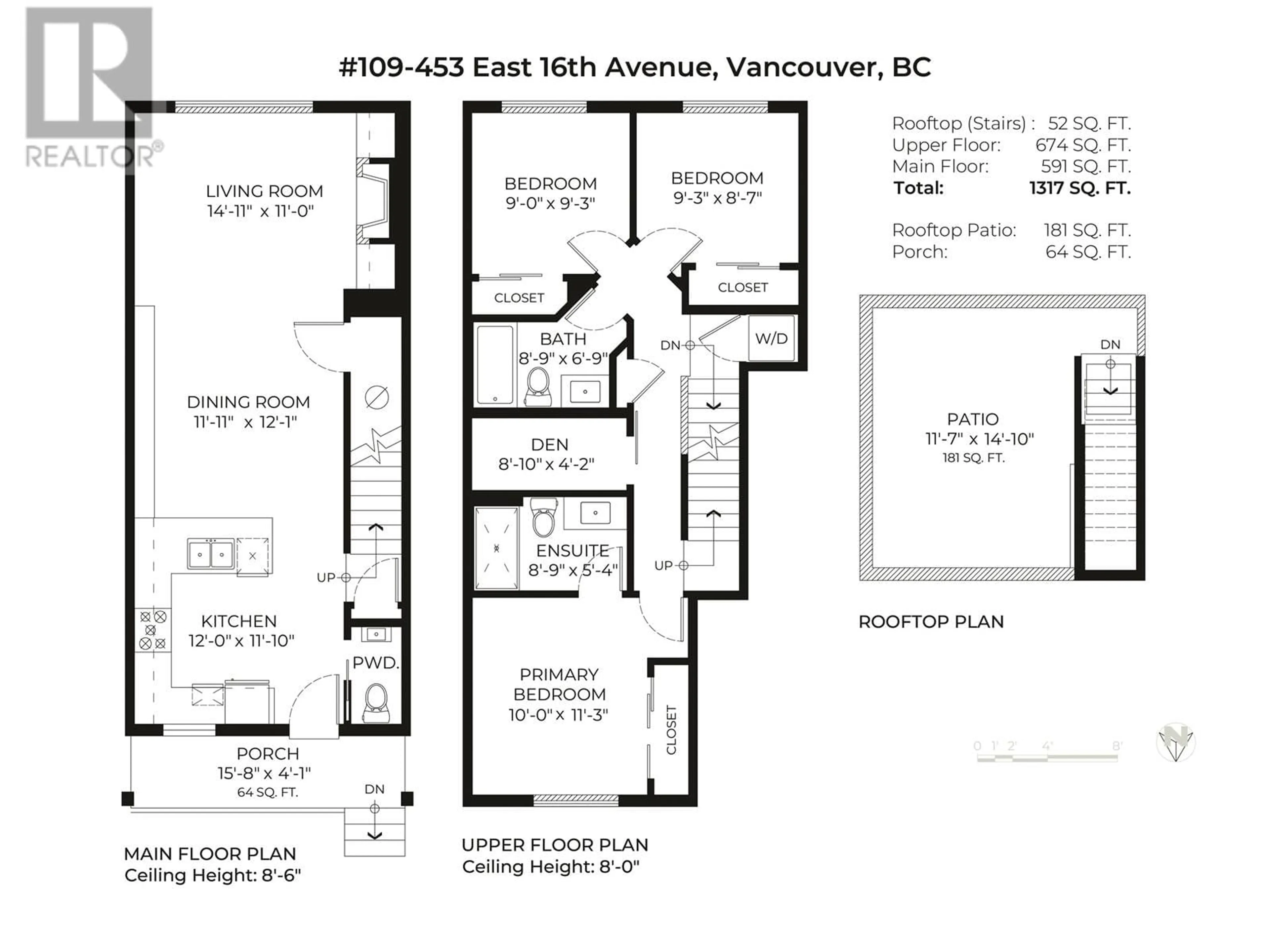 Floor plan for 109 453 E 16TH AVENUE, Vancouver British Columbia V5T2T8
