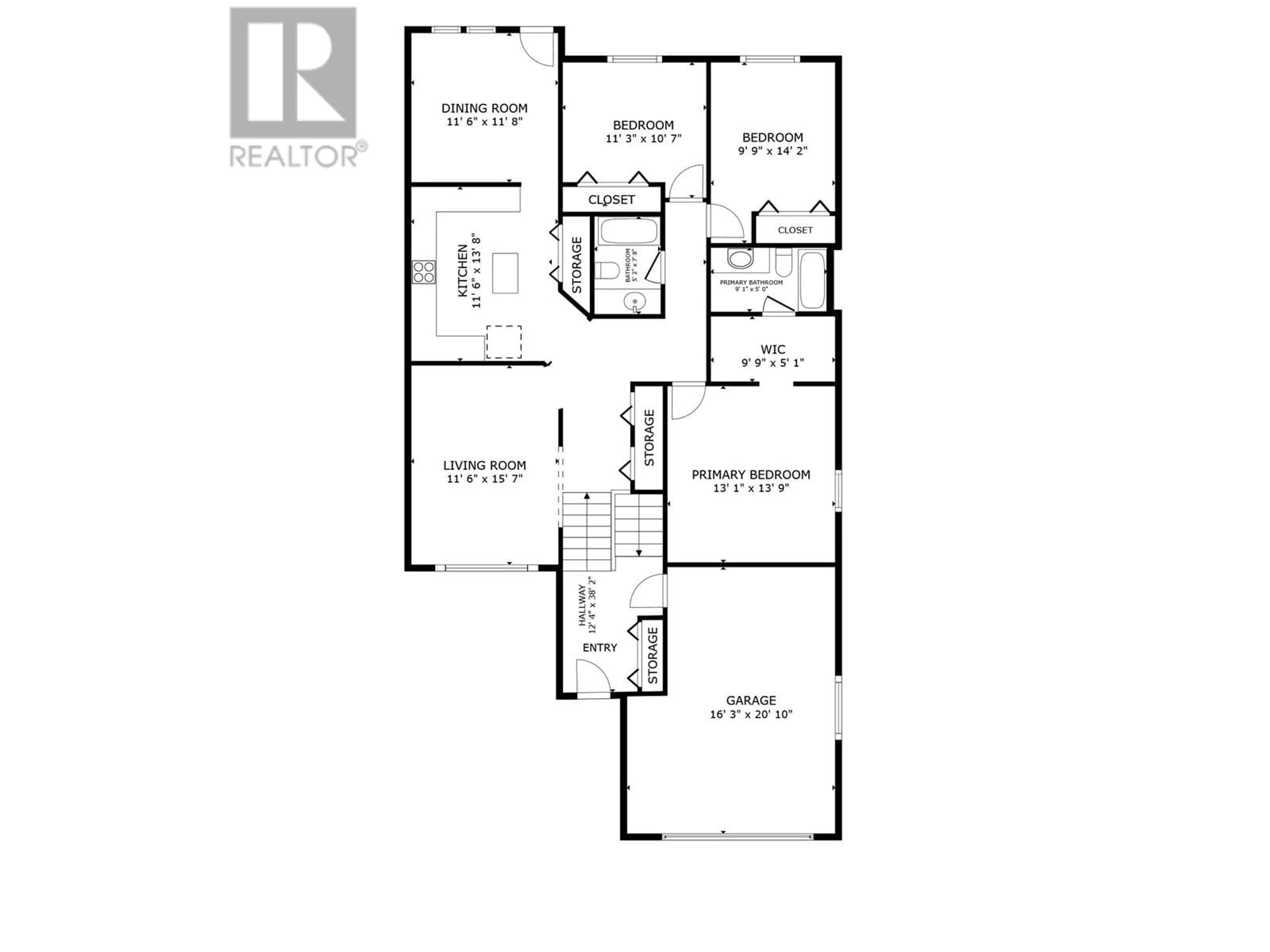 Floor plan for 11727 91 STREET, Fort St. John British Columbia V1J0B3