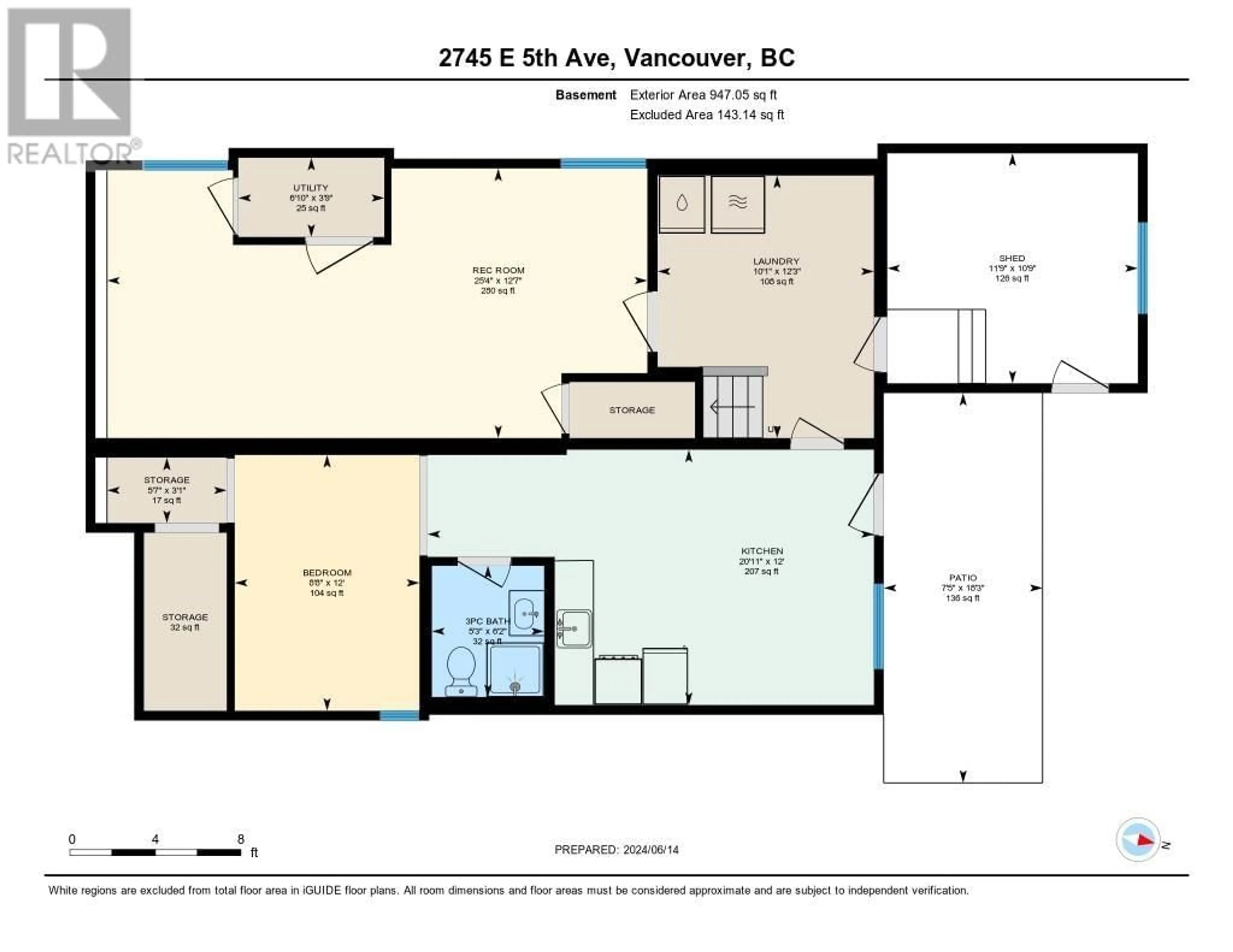 Floor plan for 2745 E 5TH AVENUE, Vancouver British Columbia V5M1N3