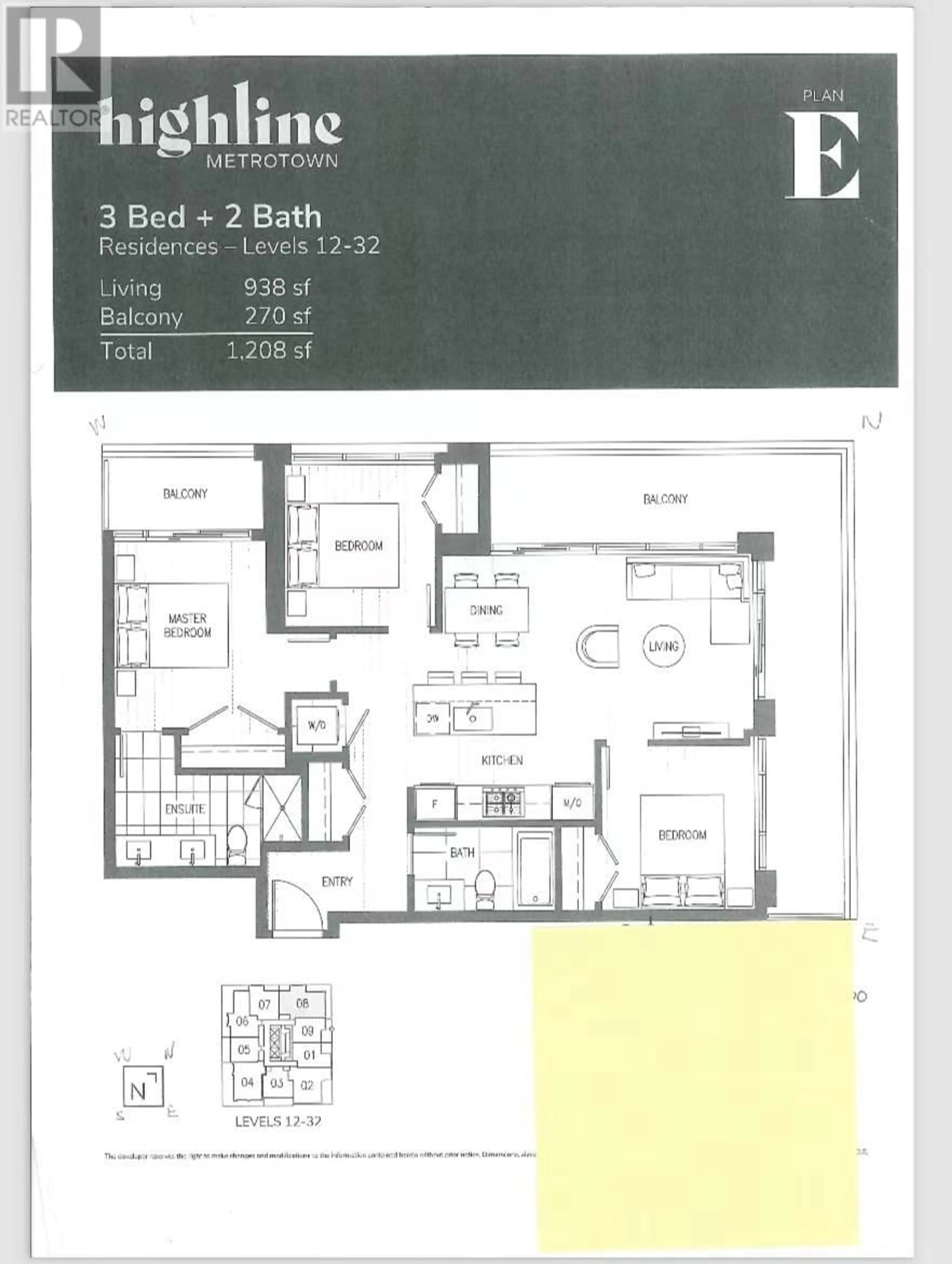 Floor plan for 3208 6511 SUSSEX AVENUE, Burnaby British Columbia V5H0K5