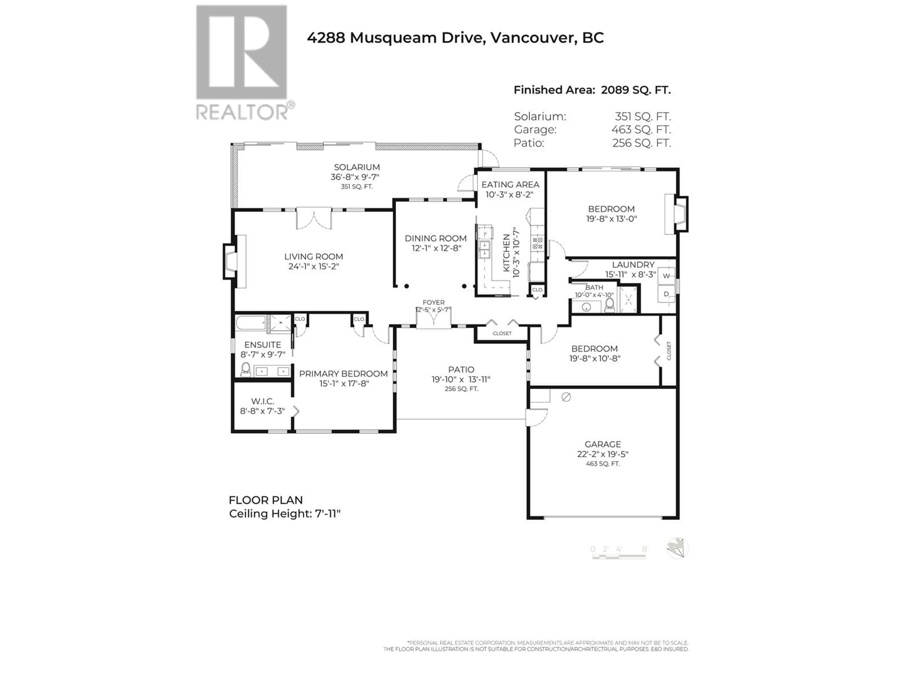 Floor plan for 4288 MUSQUEAM DRIVE, Vancouver British Columbia V6N3R7