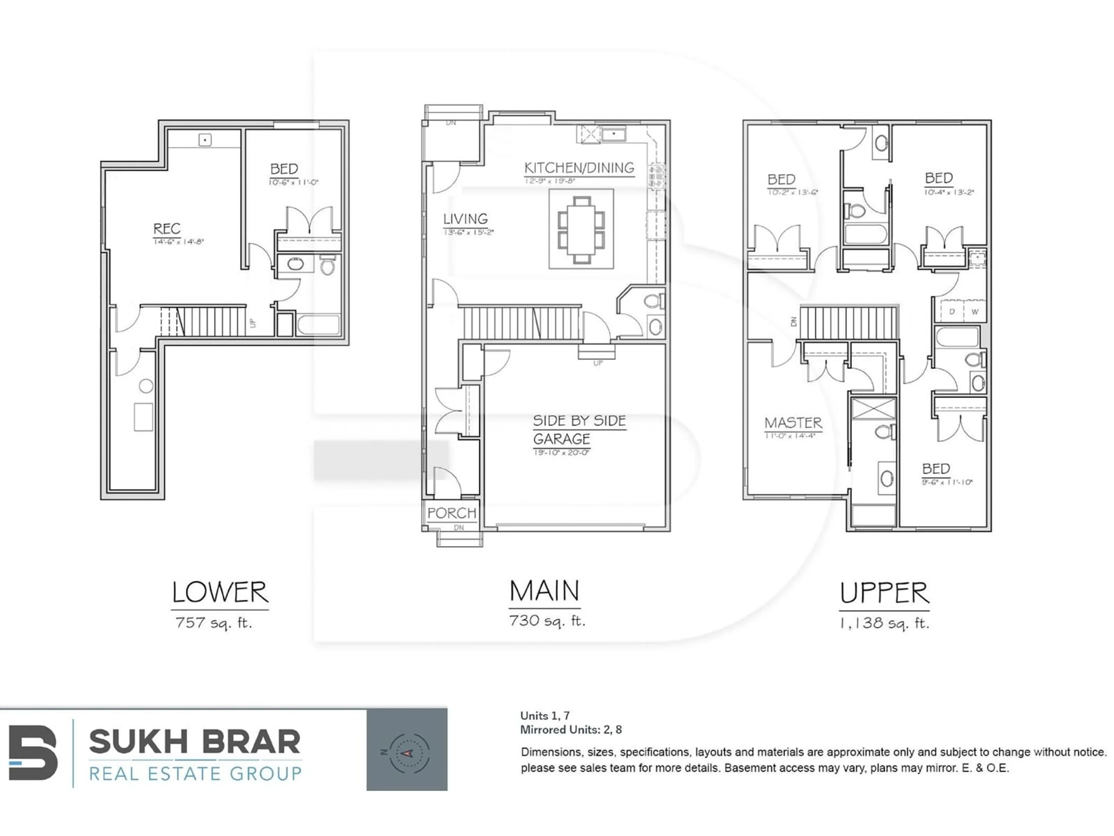 Floor plan for 7 7927 118A STREET, Delta British Columbia V4C6K2