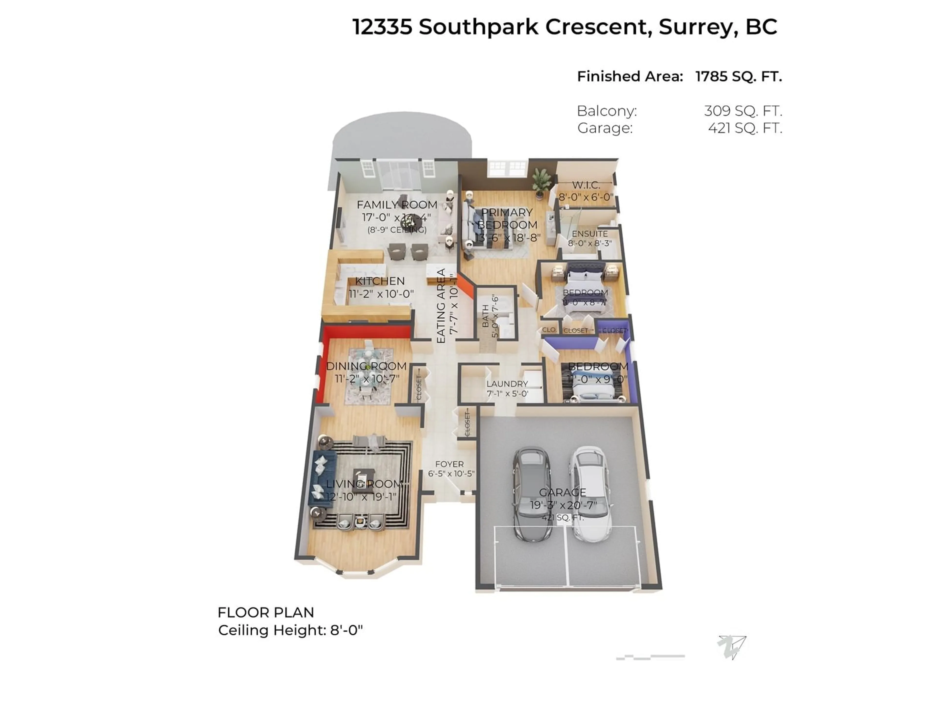 Floor plan for 12335 SOUTHPARK CRESCENT, Surrey British Columbia V3X2C1