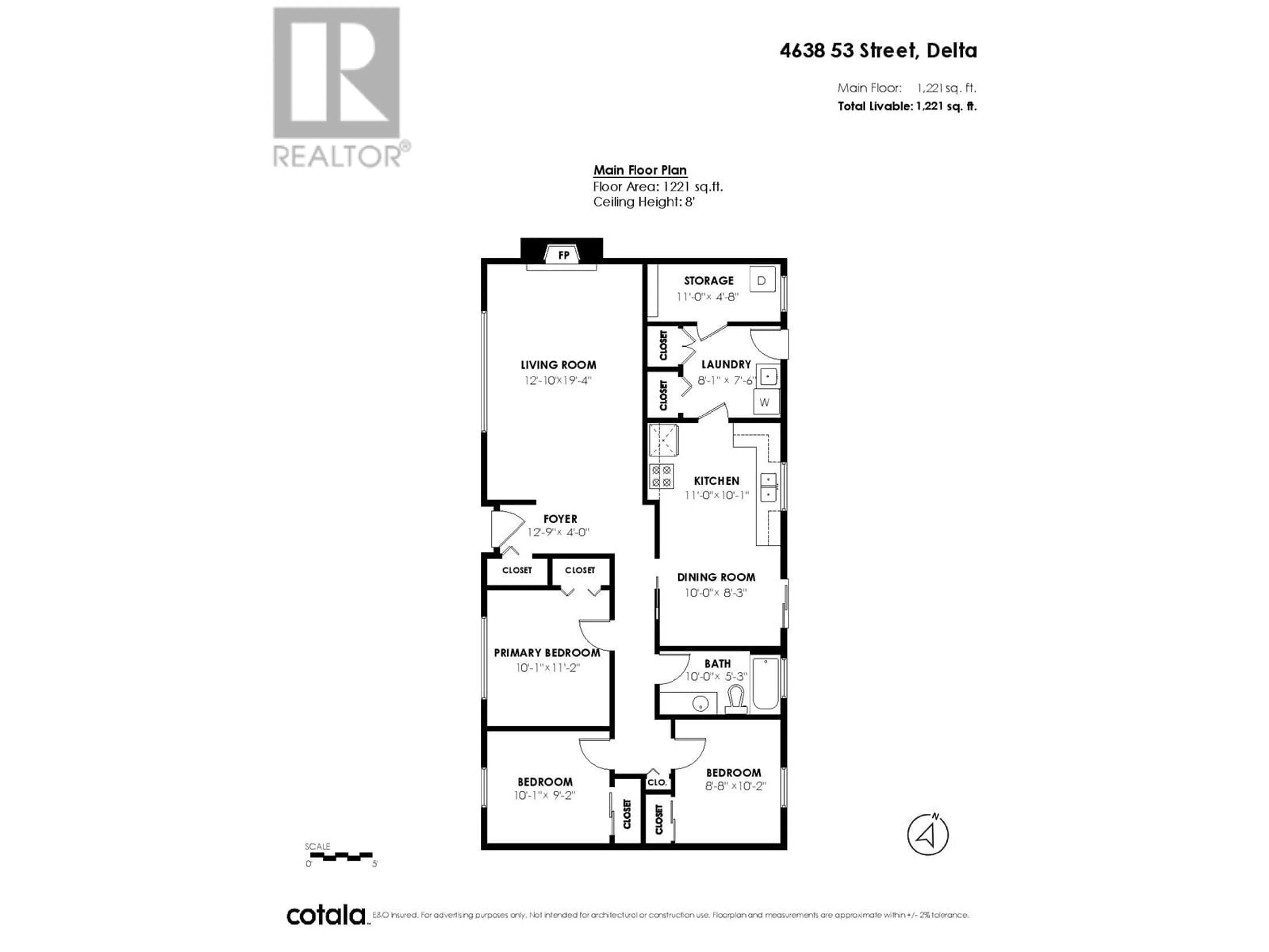 Floor plan for 4638 53 STREET, Delta British Columbia V4K2Z1