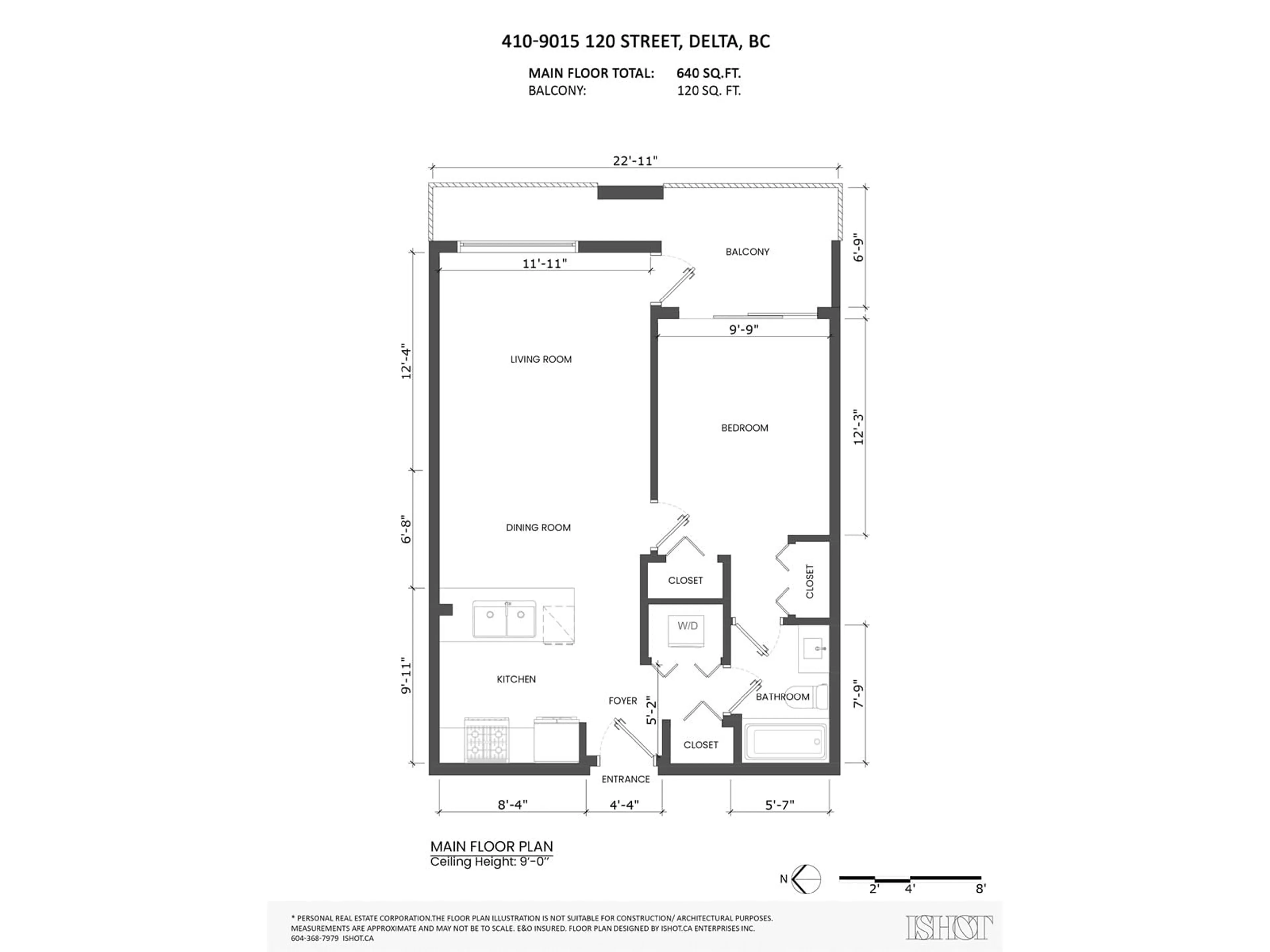 Floor plan for 410 9015 120 STREET, Delta British Columbia V4C6R7