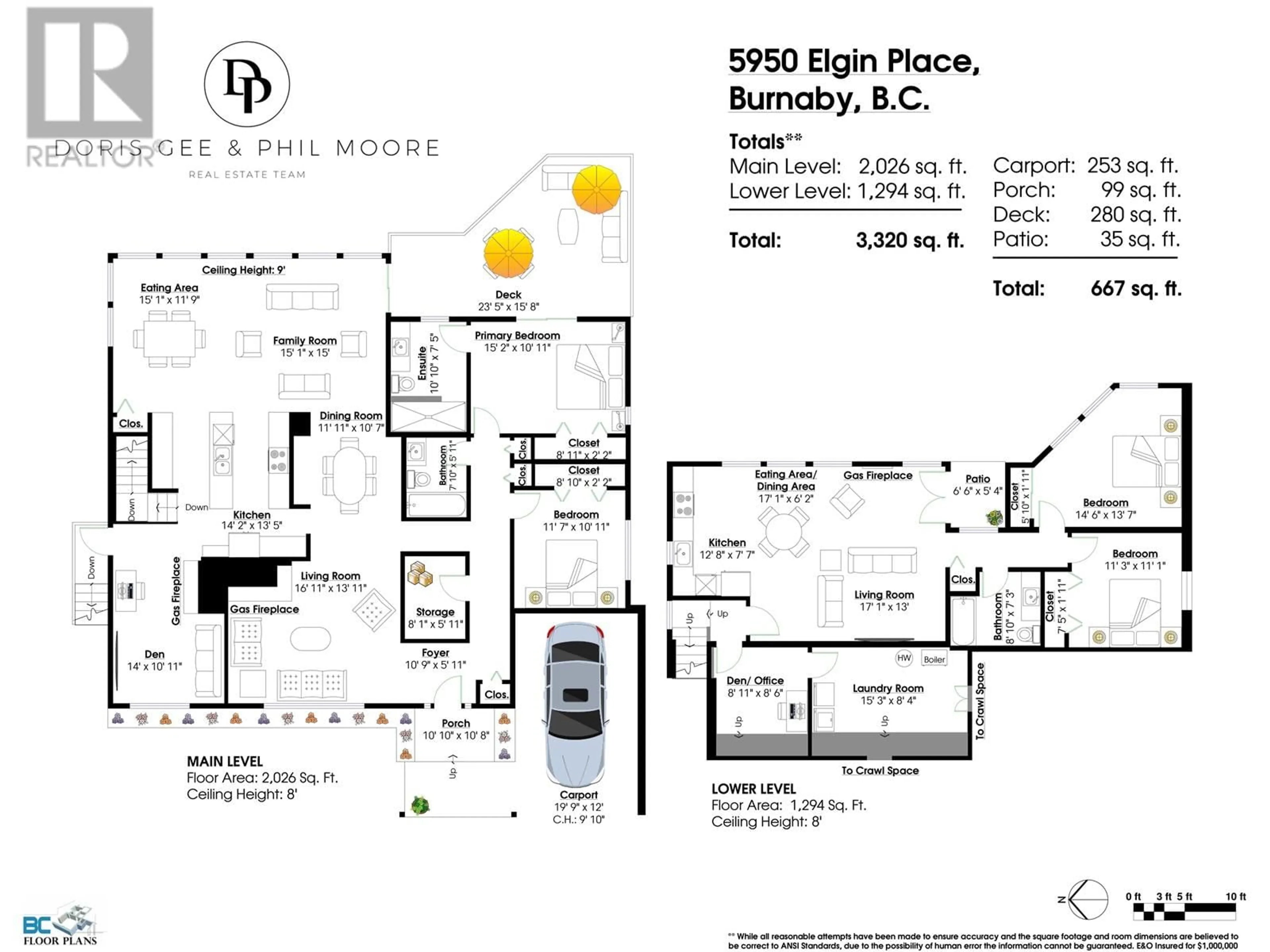 Floor plan for 5950 ELGIN PLACE, Burnaby British Columbia V5H3R9