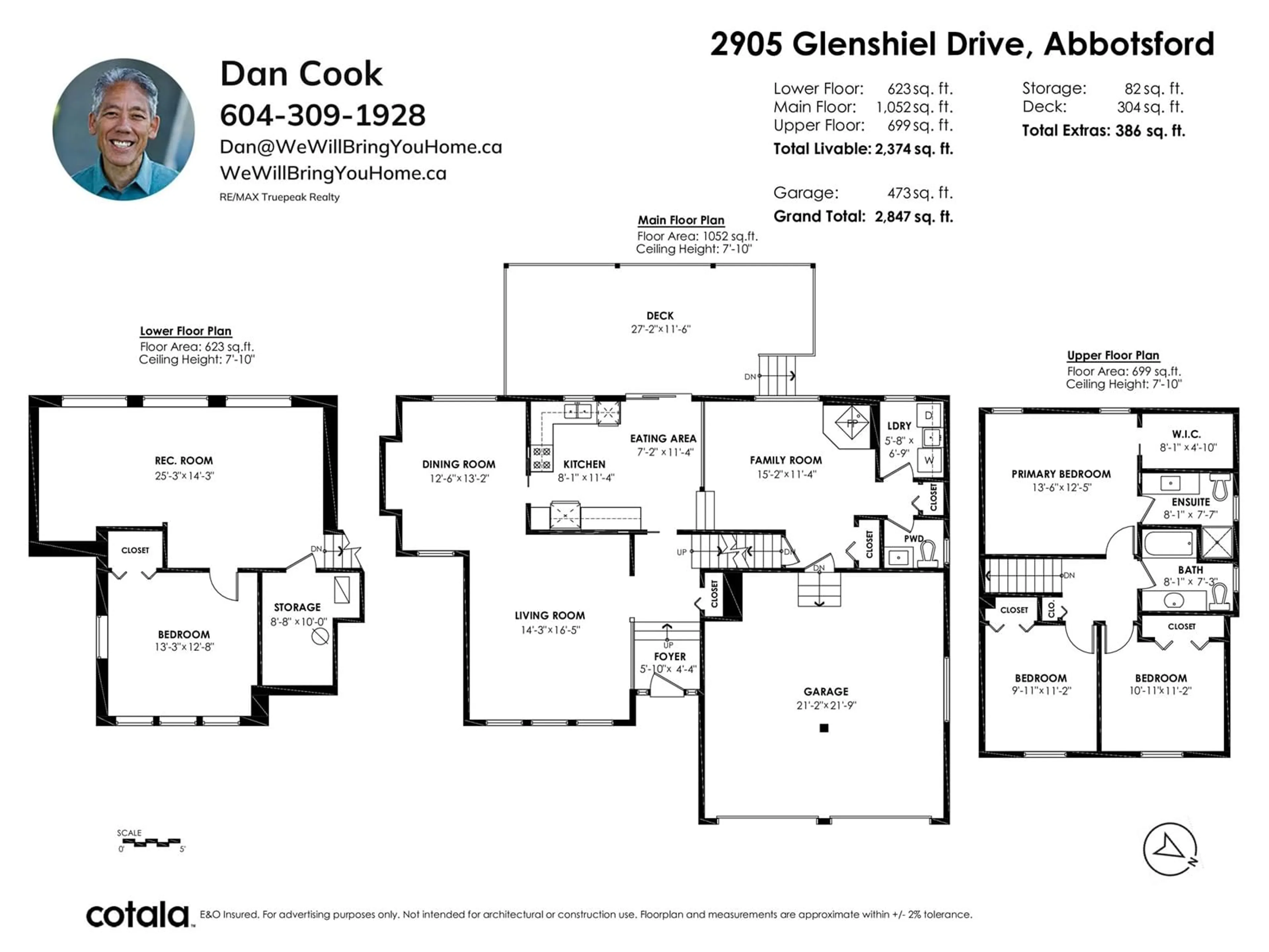 Floor plan for 2905 GLENSHIEL DRIVE, Abbotsford British Columbia V3G1G8