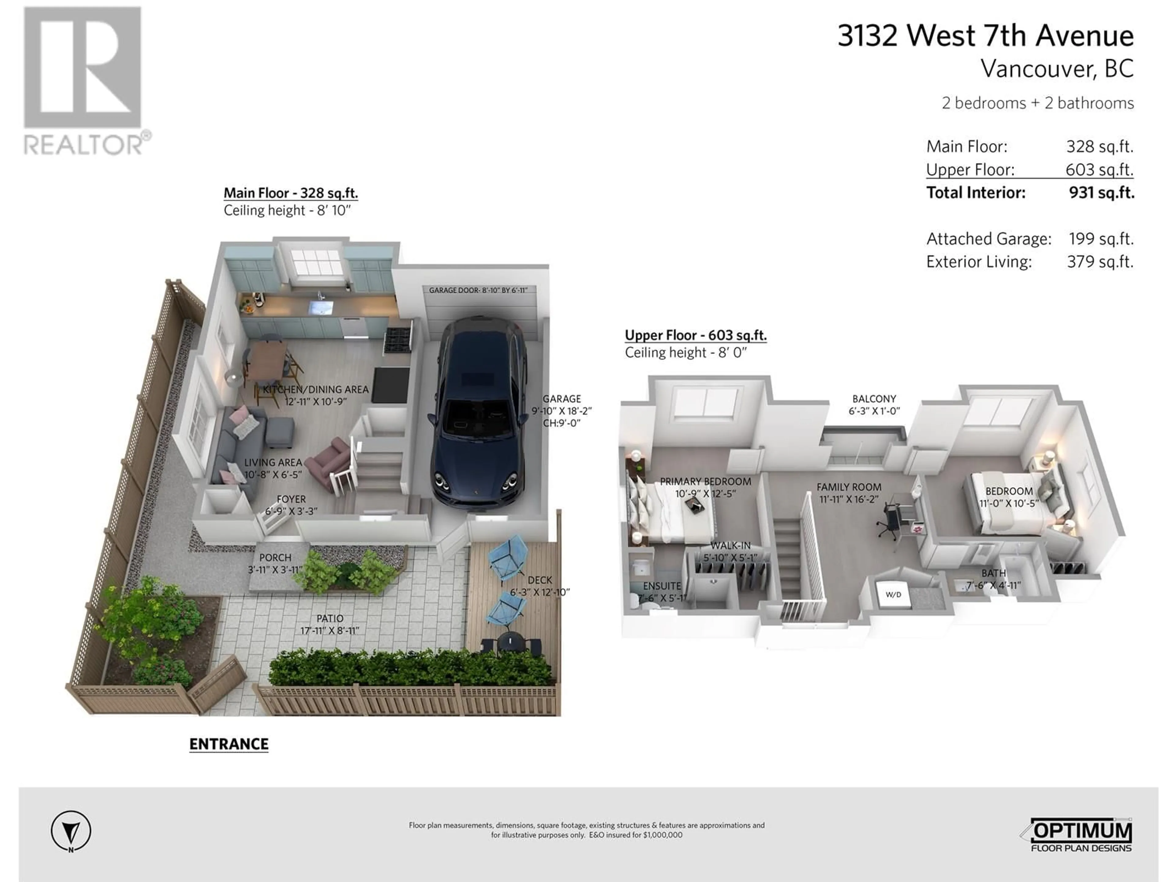 Floor plan for 3132 W 7TH AVENUE, Vancouver British Columbia V6K2A1