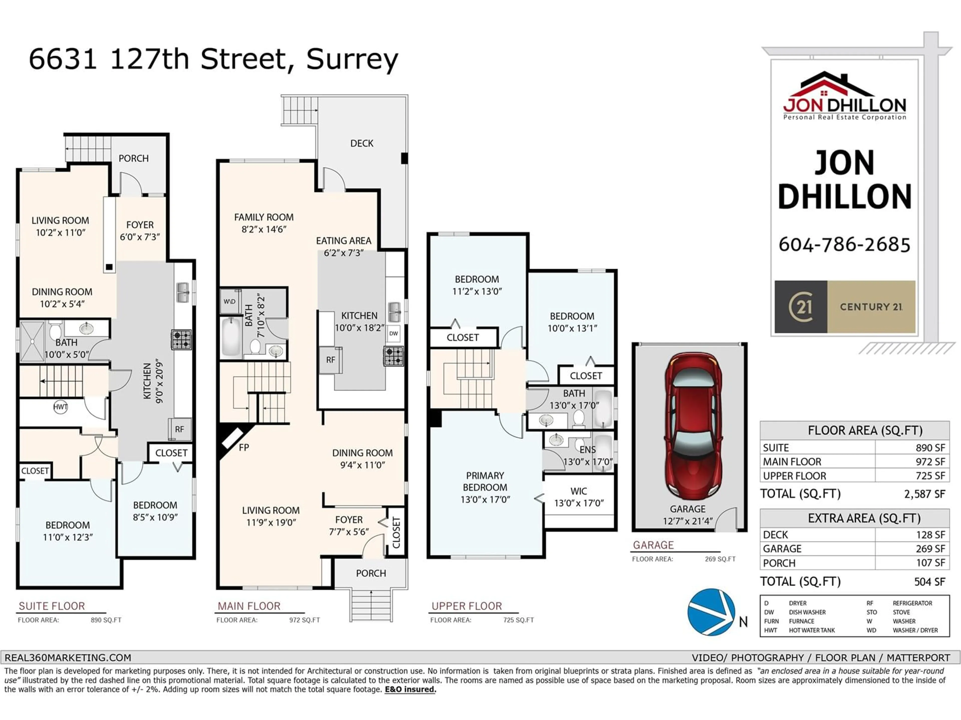 Floor plan for 6631 127 STREET, Surrey British Columbia V3W1G5