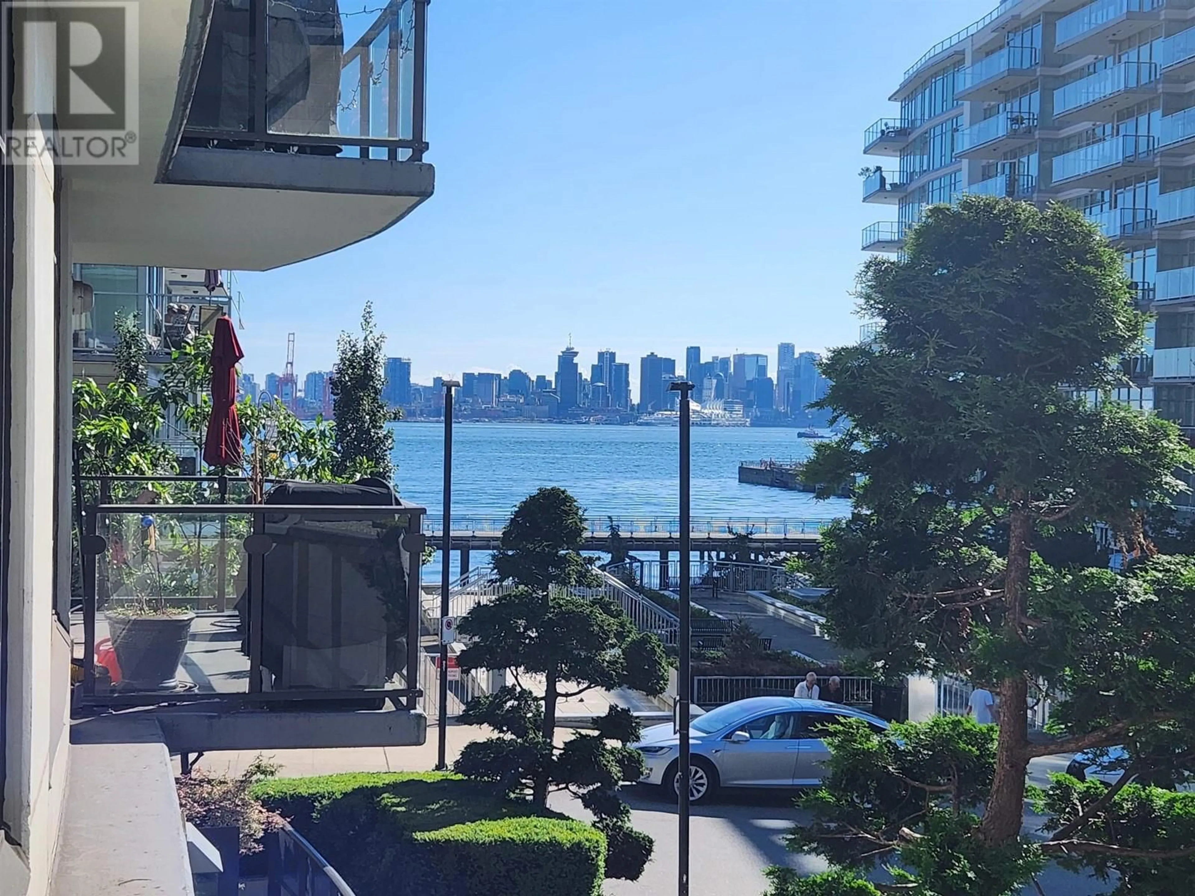 A pic from exterior of the house or condo, the view of lake or river for 205 172 VICTORY SHIP WAY, North Vancouver British Columbia V7L0B5