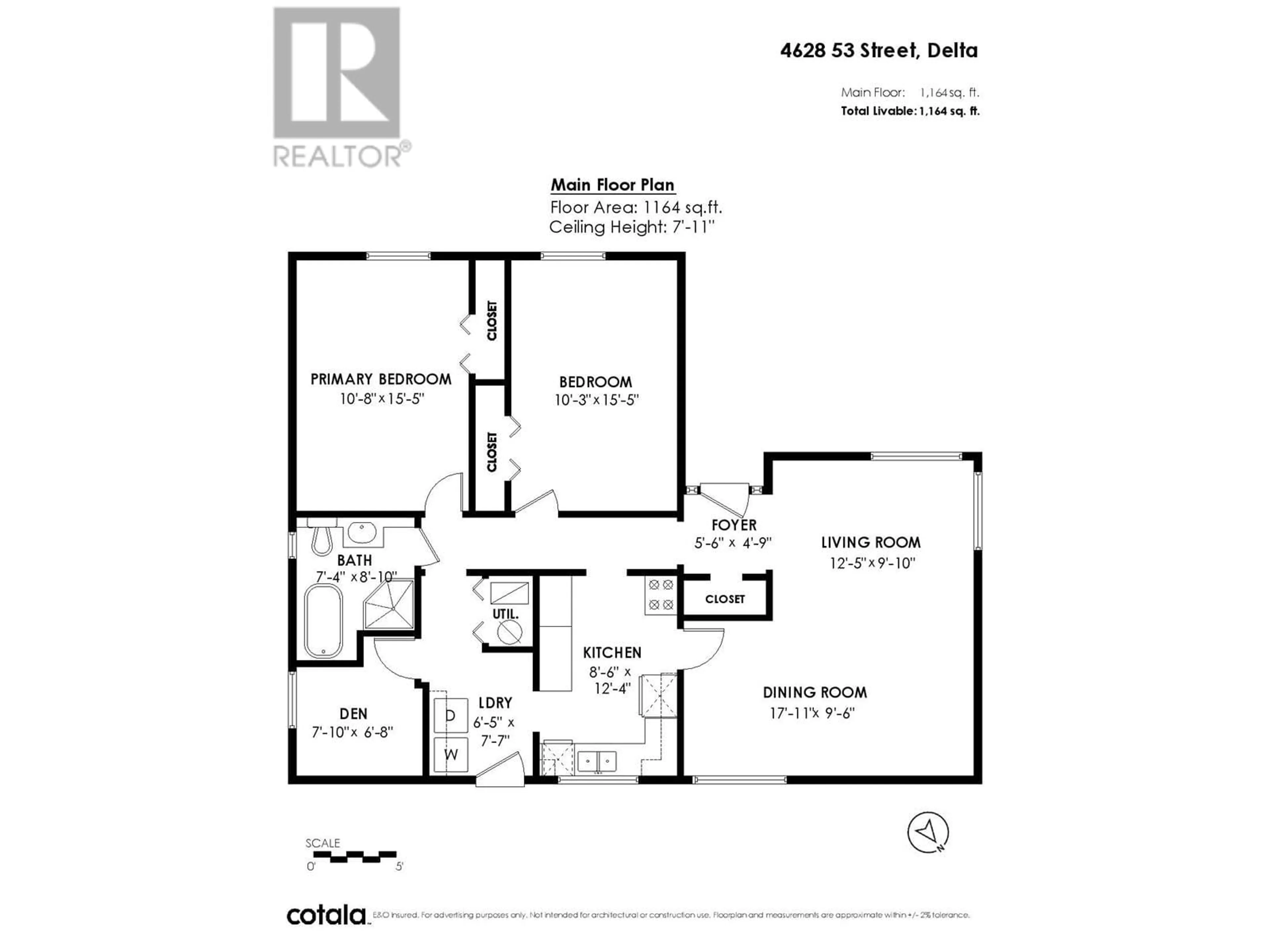 Floor plan for 4628 53 STREET, Delta British Columbia V4K2Z1