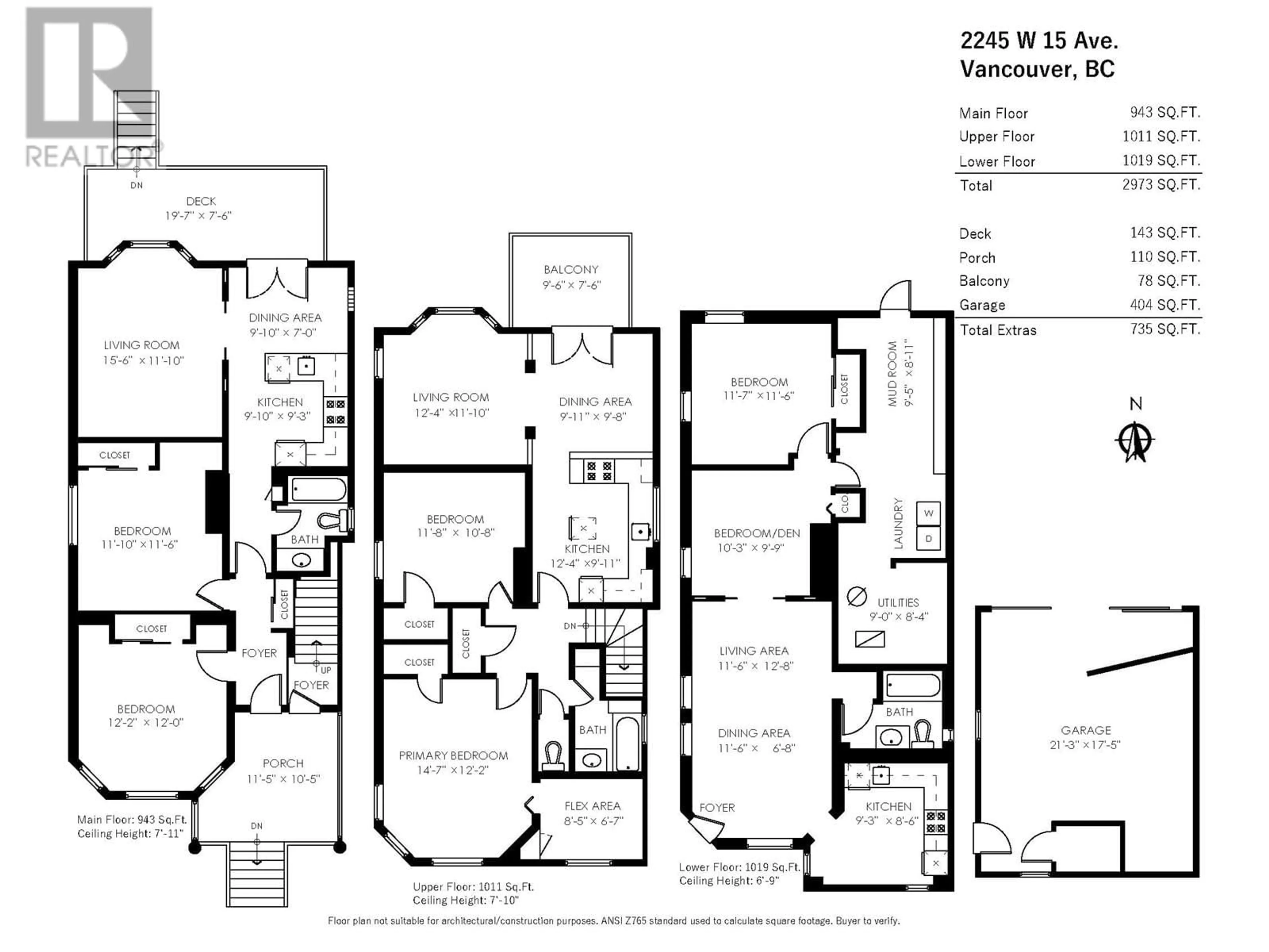 Floor plan for 2245 W 15TH AVENUE, Vancouver British Columbia V6K2Y6