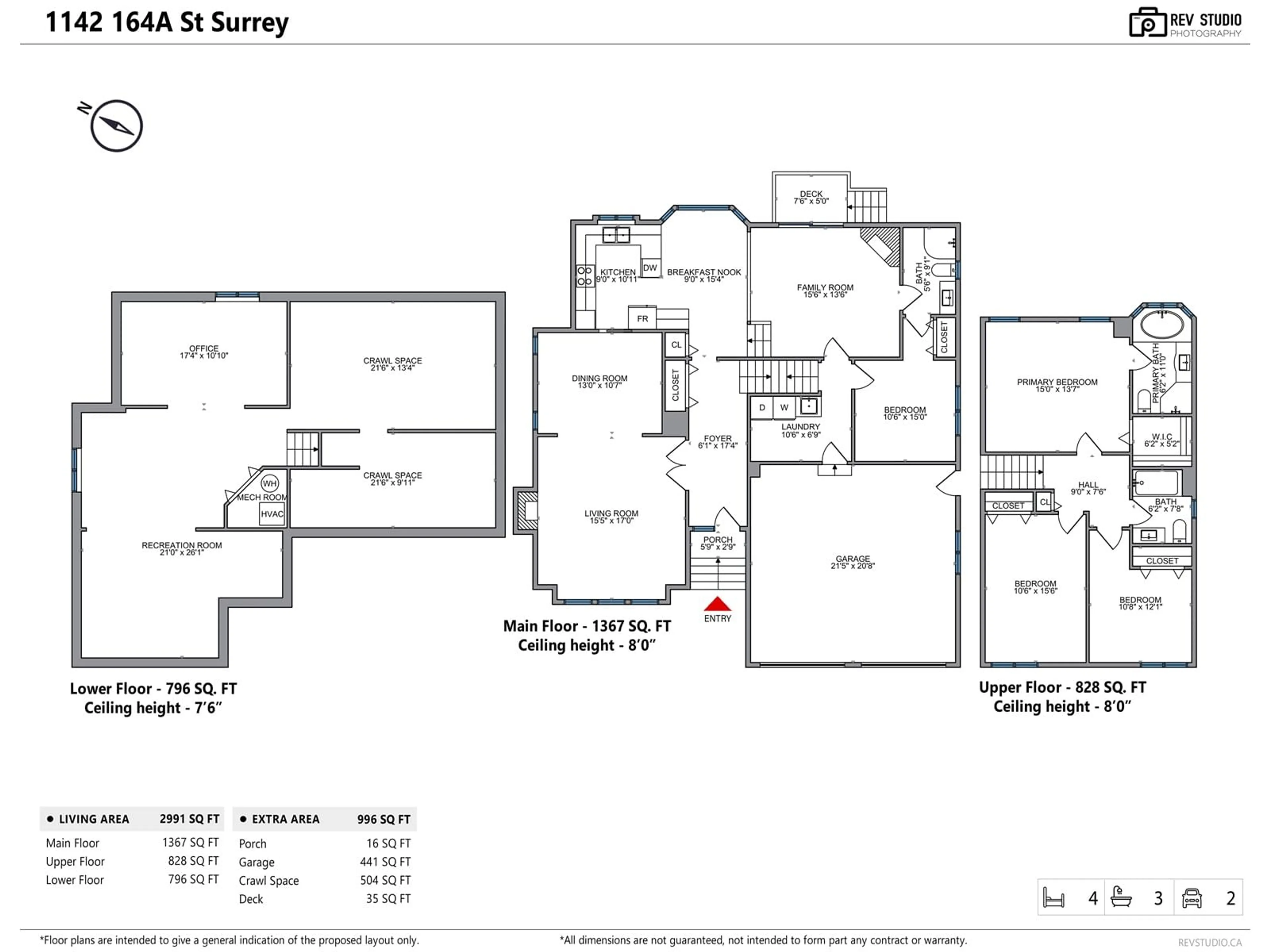 Floor plan for 1142 164A STREET, Surrey British Columbia V4A9G9