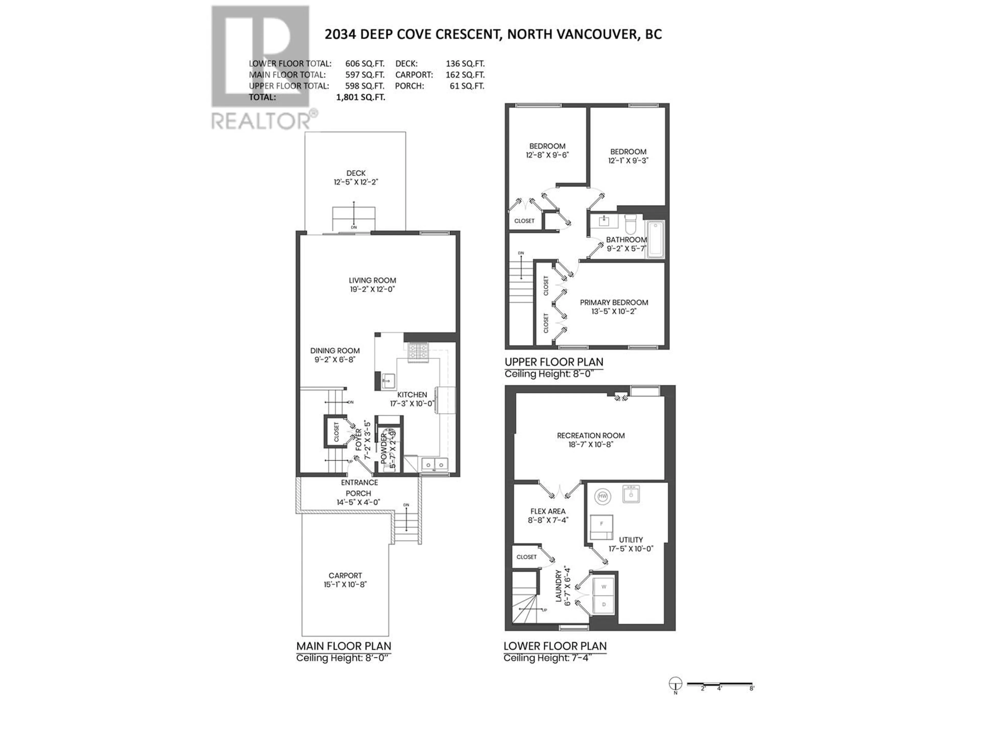 Floor plan for 2034 DEEP COVE CRESCENT, North Vancouver British Columbia V7G1T2