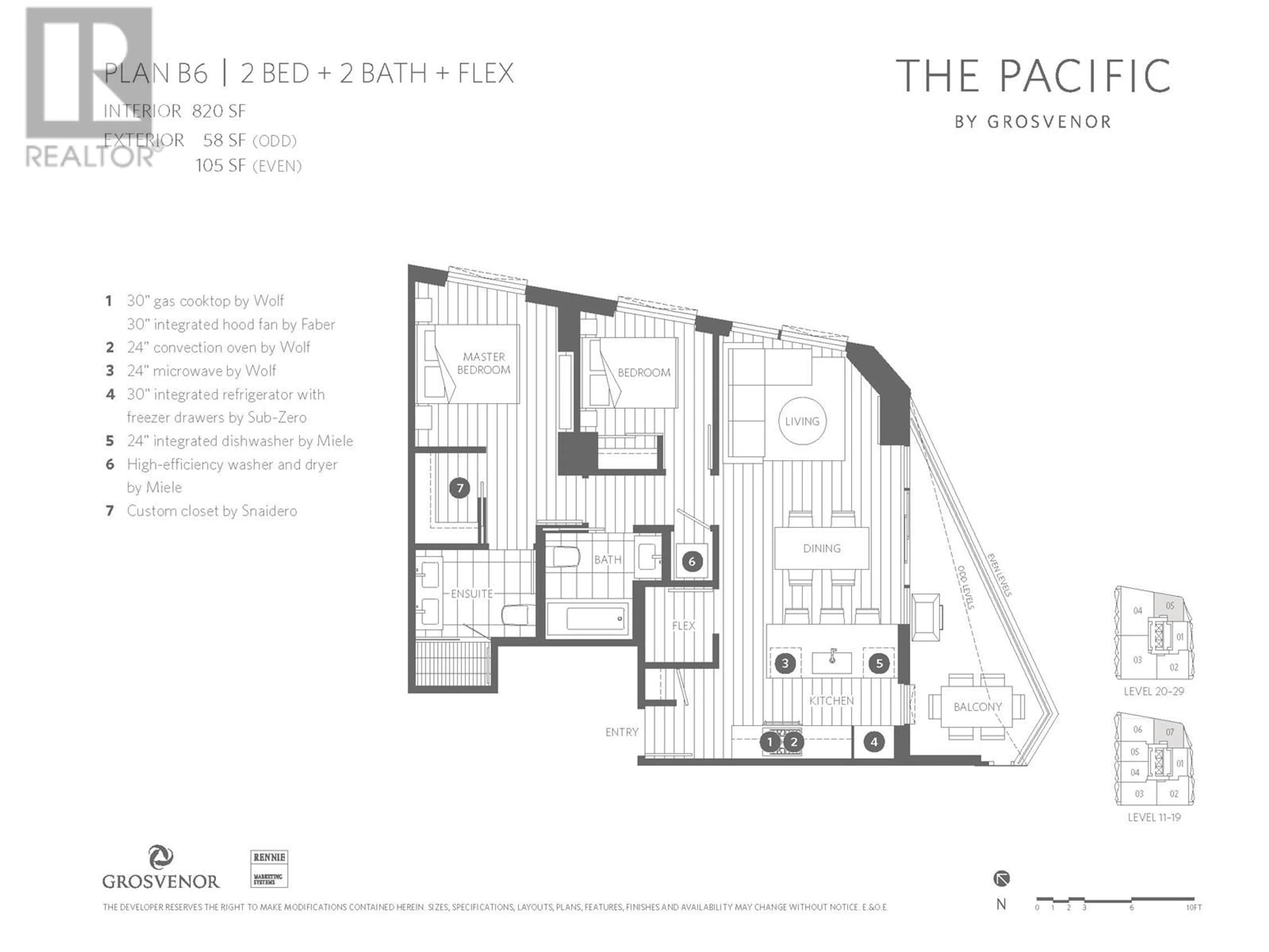 Floor plan for 2606 889 PACIFIC STREET, Vancouver British Columbia V6Z1C3