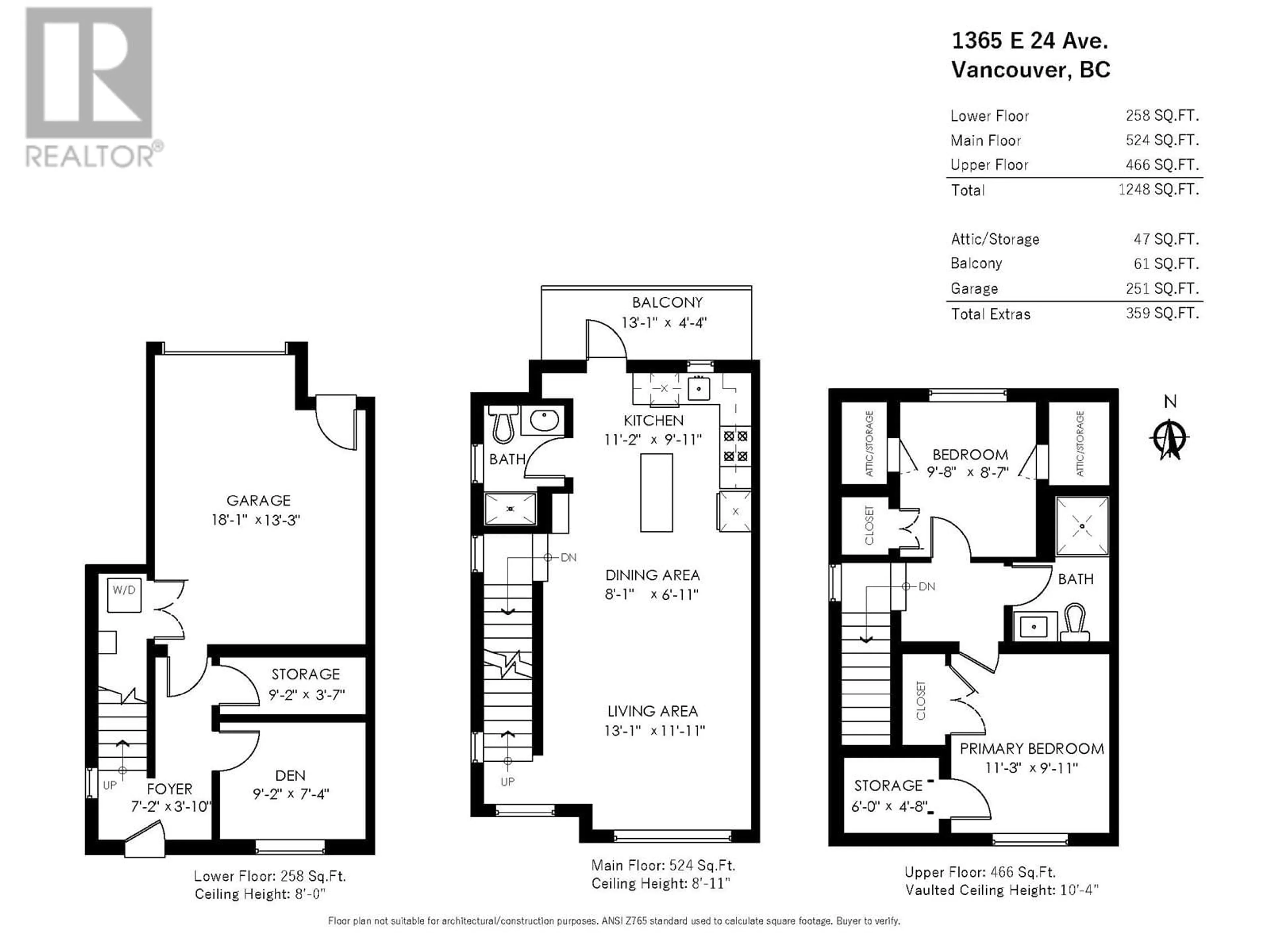 Floor plan for 1365 E 24TH AVENUE, Vancouver British Columbia V5V2B6