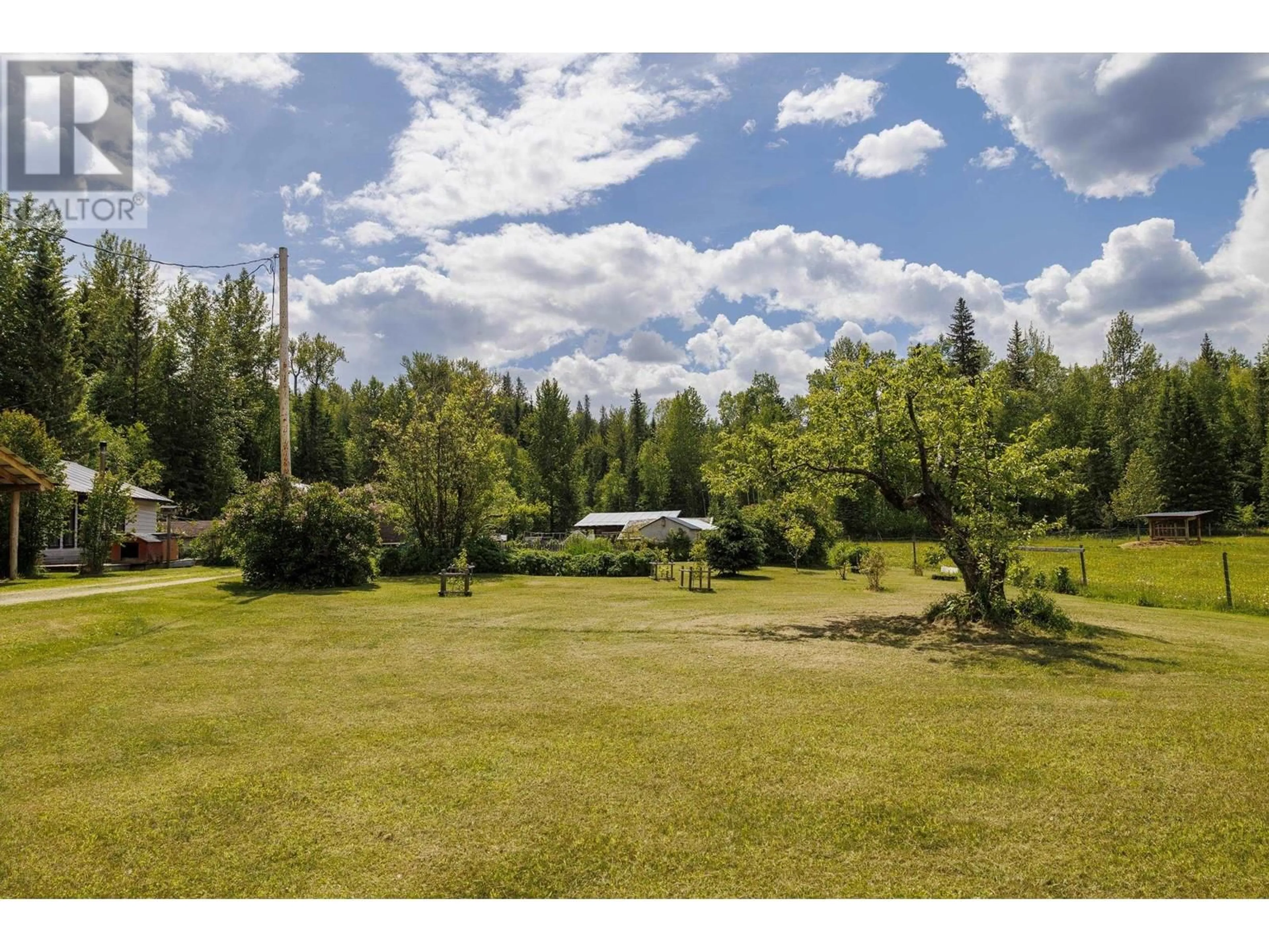 A pic from outside/outdoor area/front of a property/back of a property/a pic from drone, forest/trees view for 9201 LOOS ROAD, McBride British Columbia V0J3E0