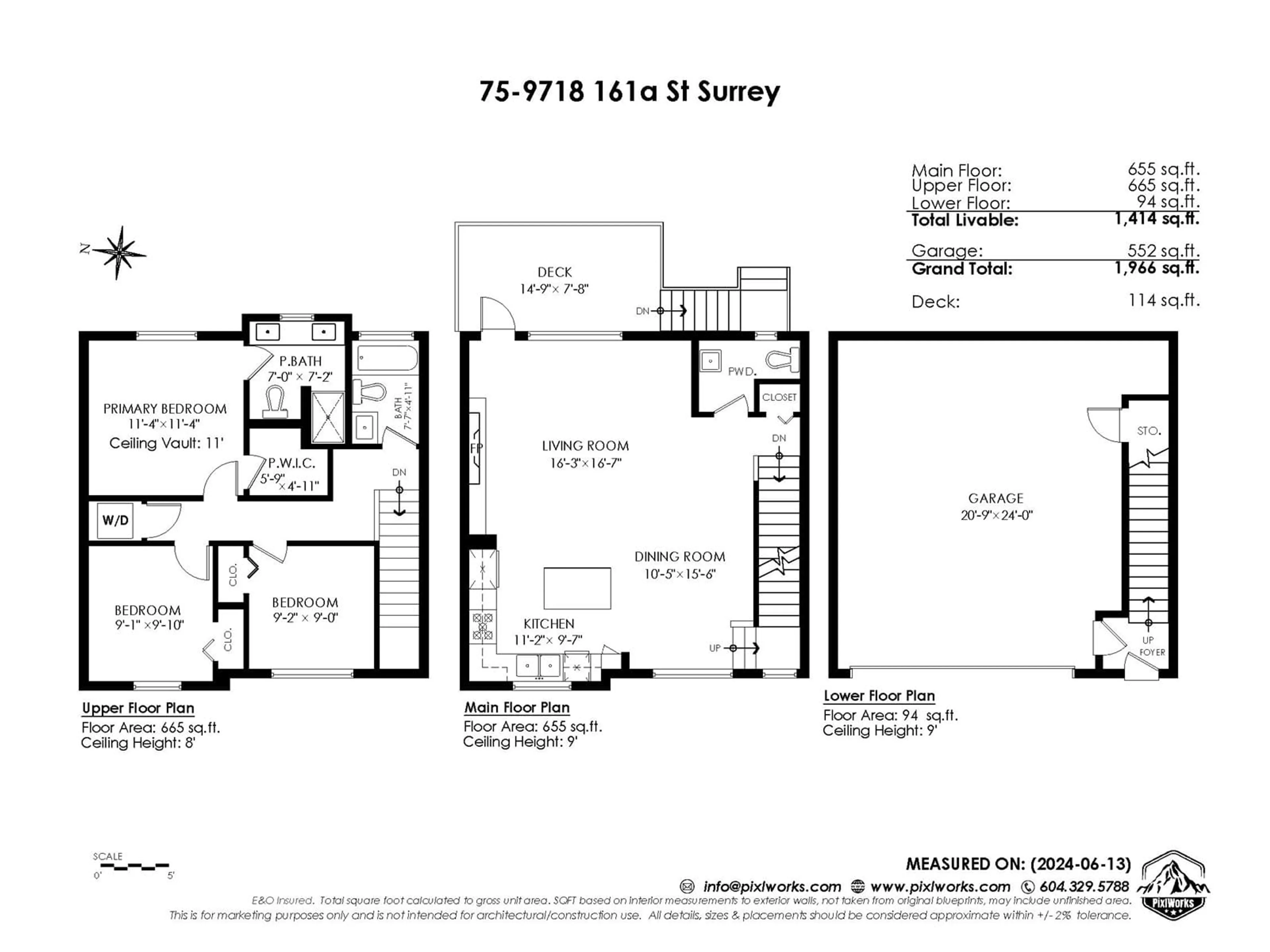 Floor plan for 75 9718 161A STREET, Surrey British Columbia V4N6S7