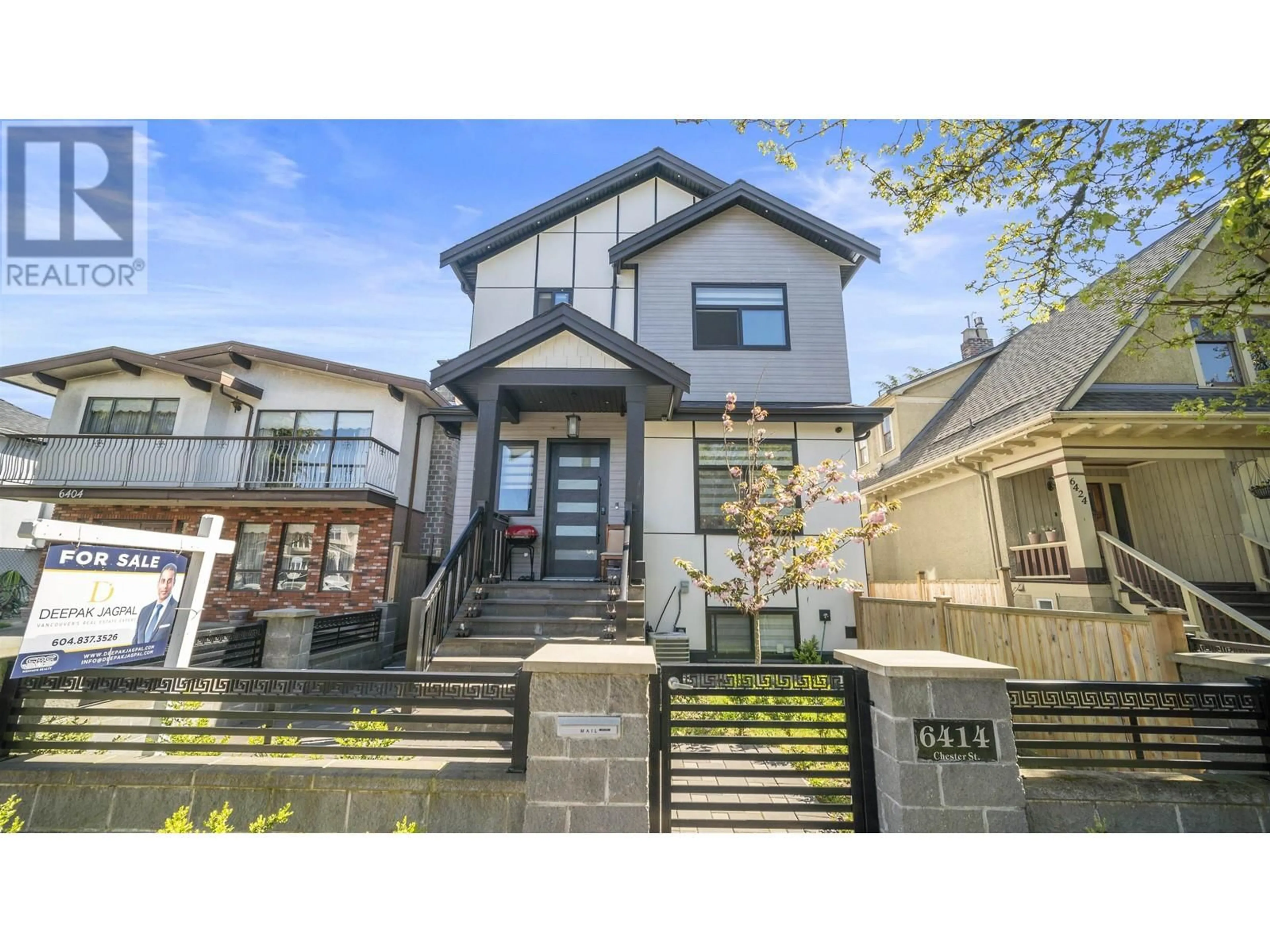 Frontside or backside of a home, the street view for 6414 CHESTER STREET, Vancouver British Columbia V5W3C3