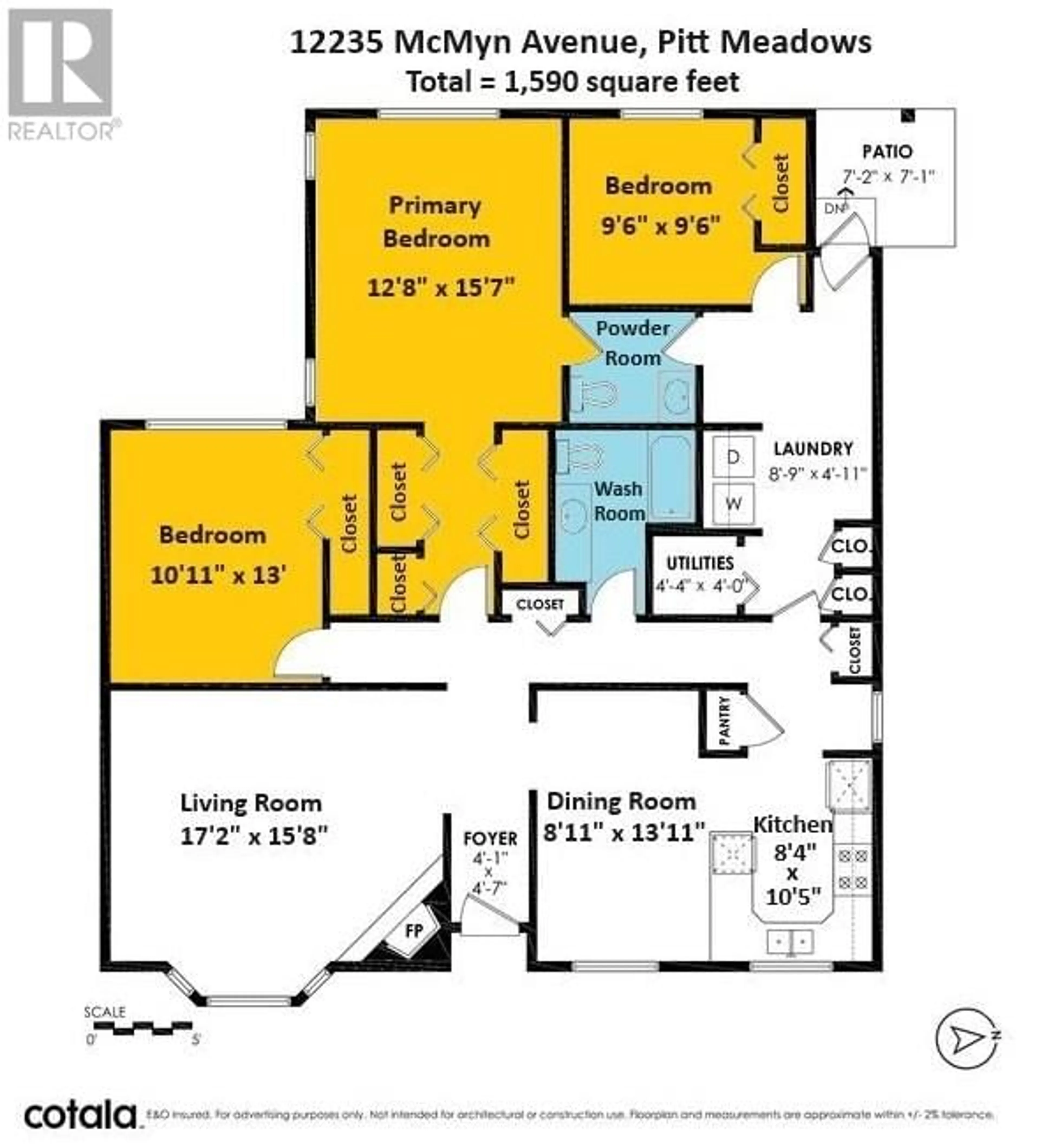 Floor plan for 12235 MCMYN AVENUE, Pitt Meadows British Columbia V3Y1C8