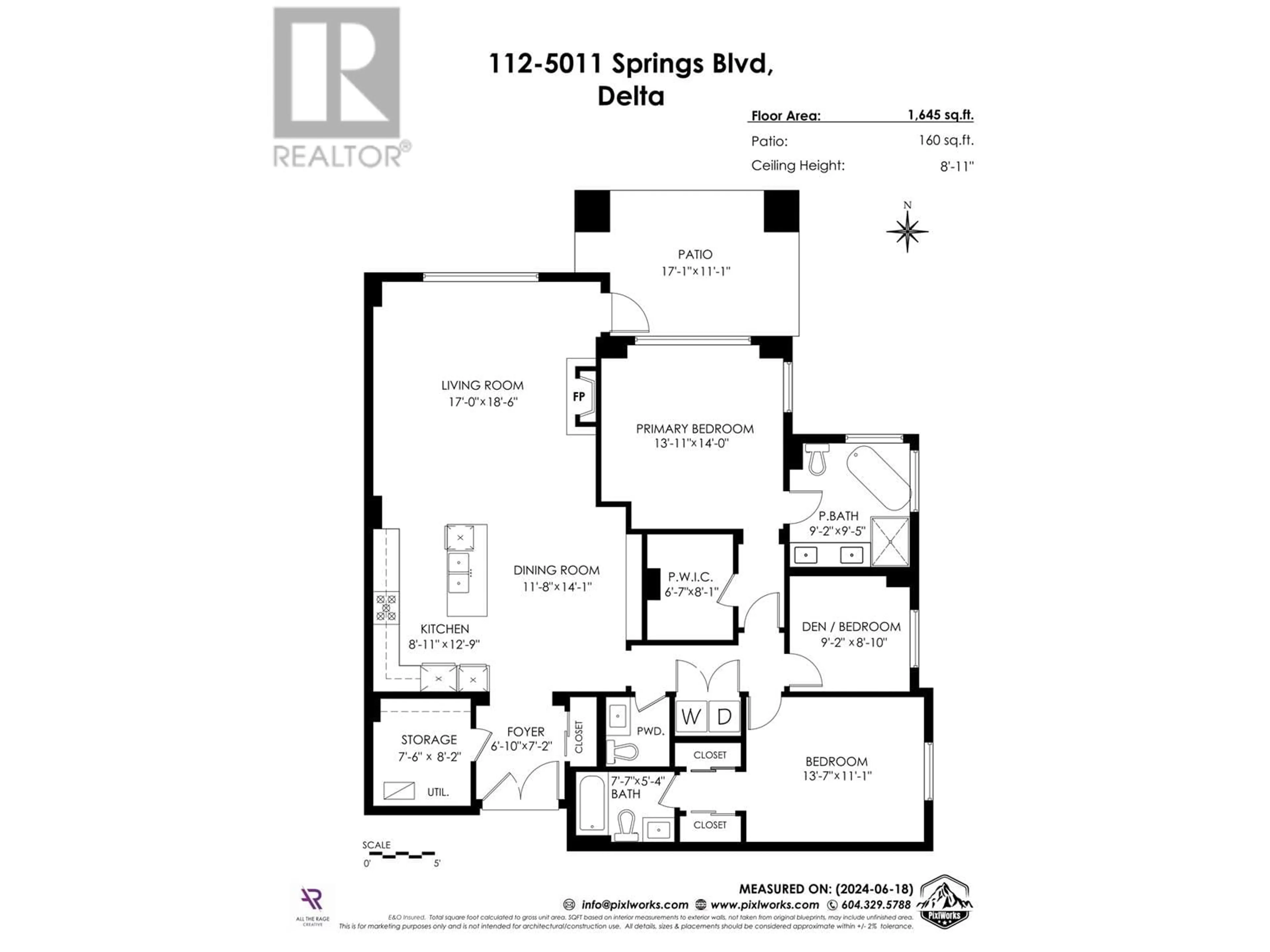 Floor plan for 112 5011 SPRINGS BOULEVARD, Delta British Columbia V4M0B6