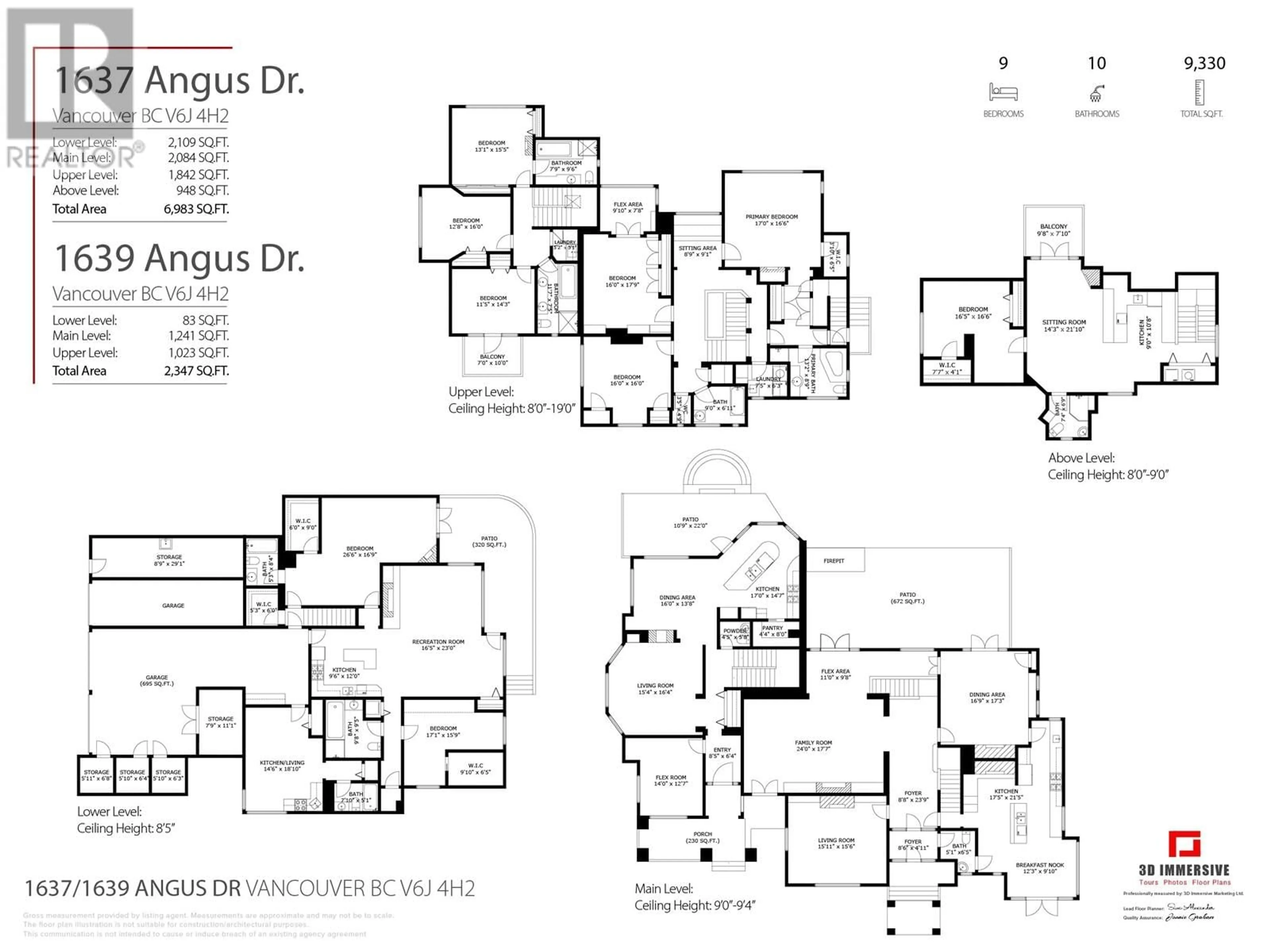 Floor plan for 1637 ANGUS DRIVE, Vancouver British Columbia V6J4H2