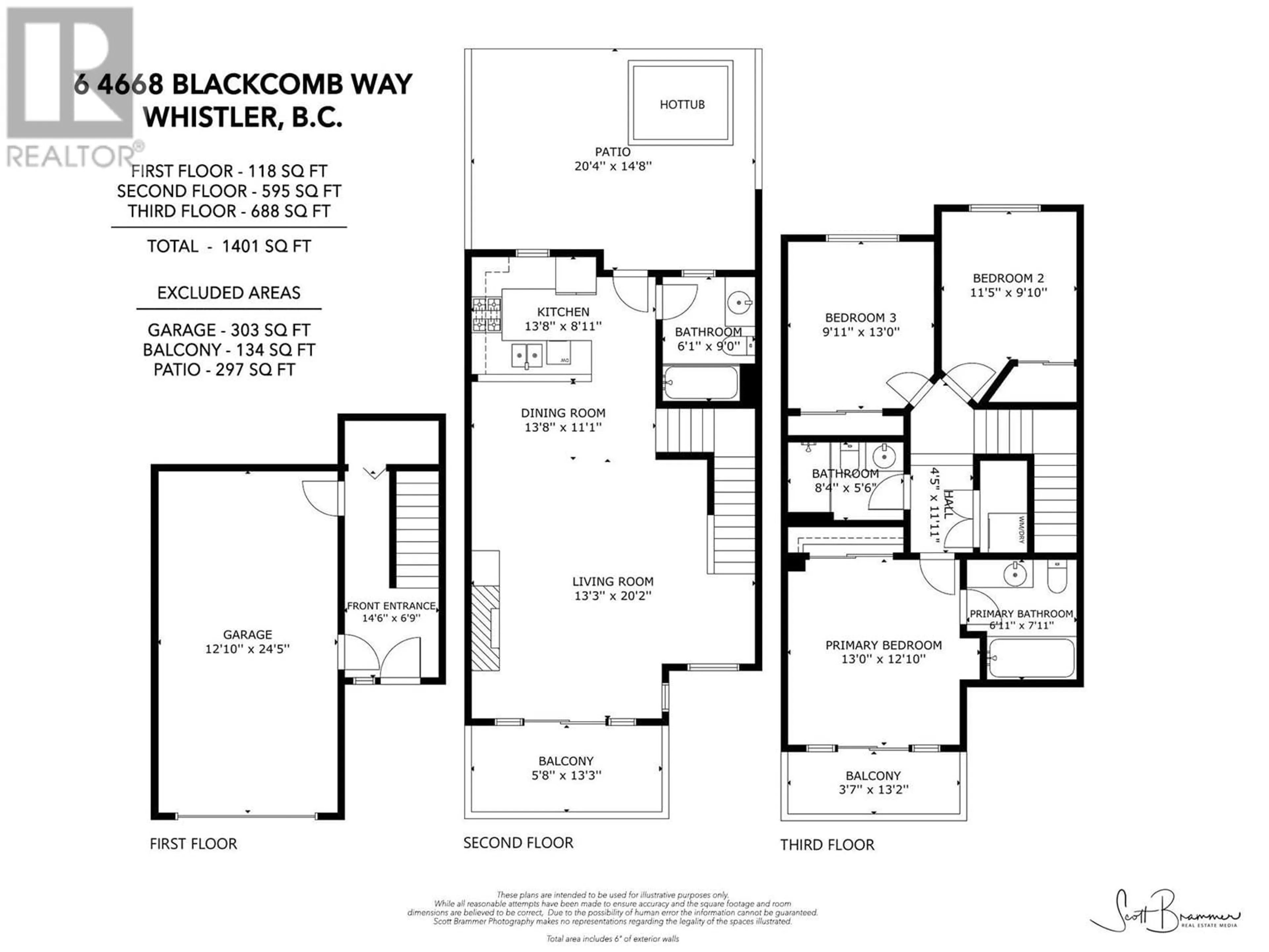 Floor plan for 6 4668 BLACKCOMB WAY, Whistler British Columbia V8E0Z2