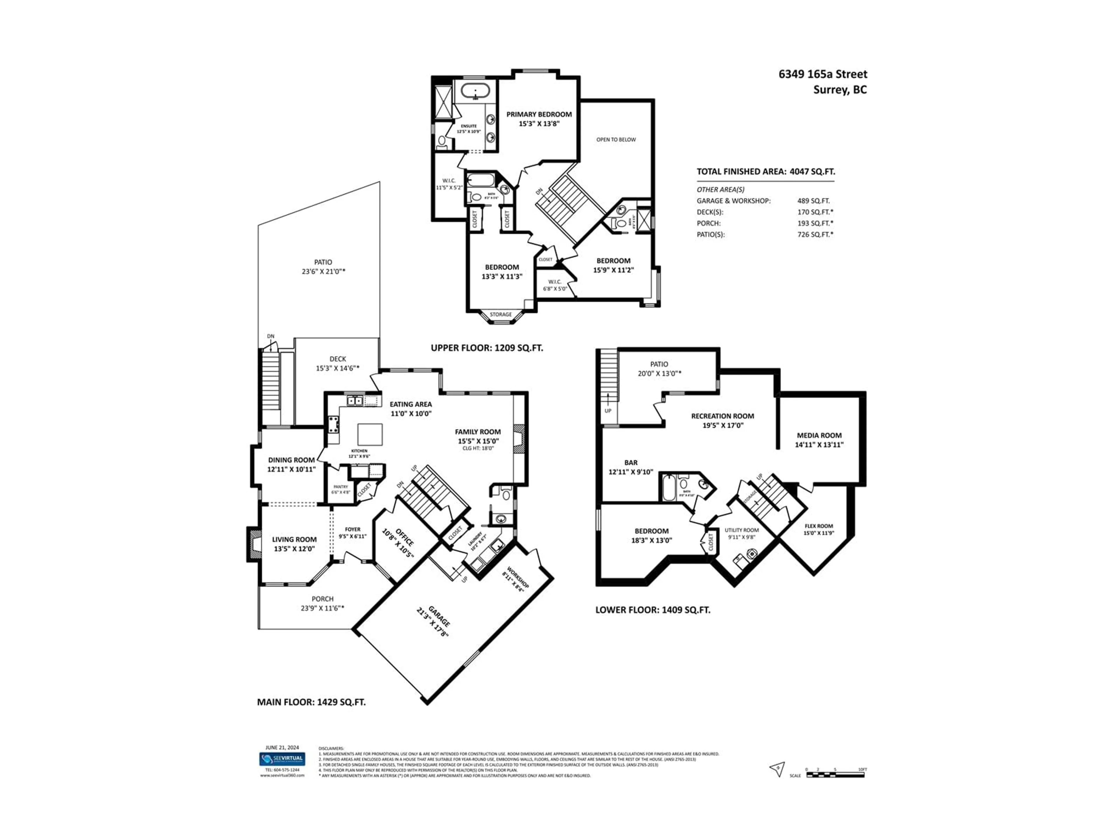 Floor plan for 6349 165A STREET, Surrey British Columbia V3S0W2