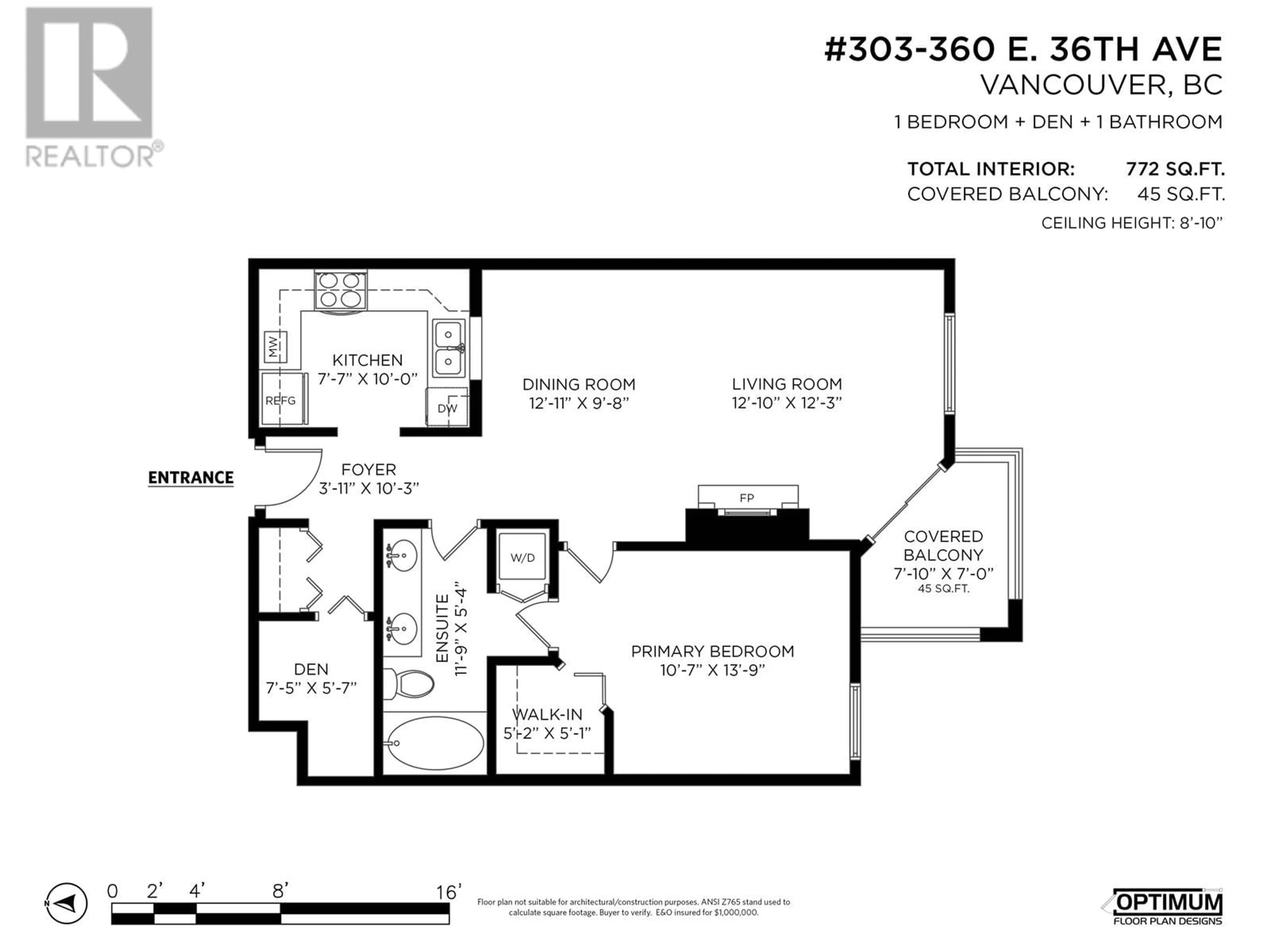 Floor plan for 303 360 E 36TH AVENUE, Vancouver British Columbia V5W4B9