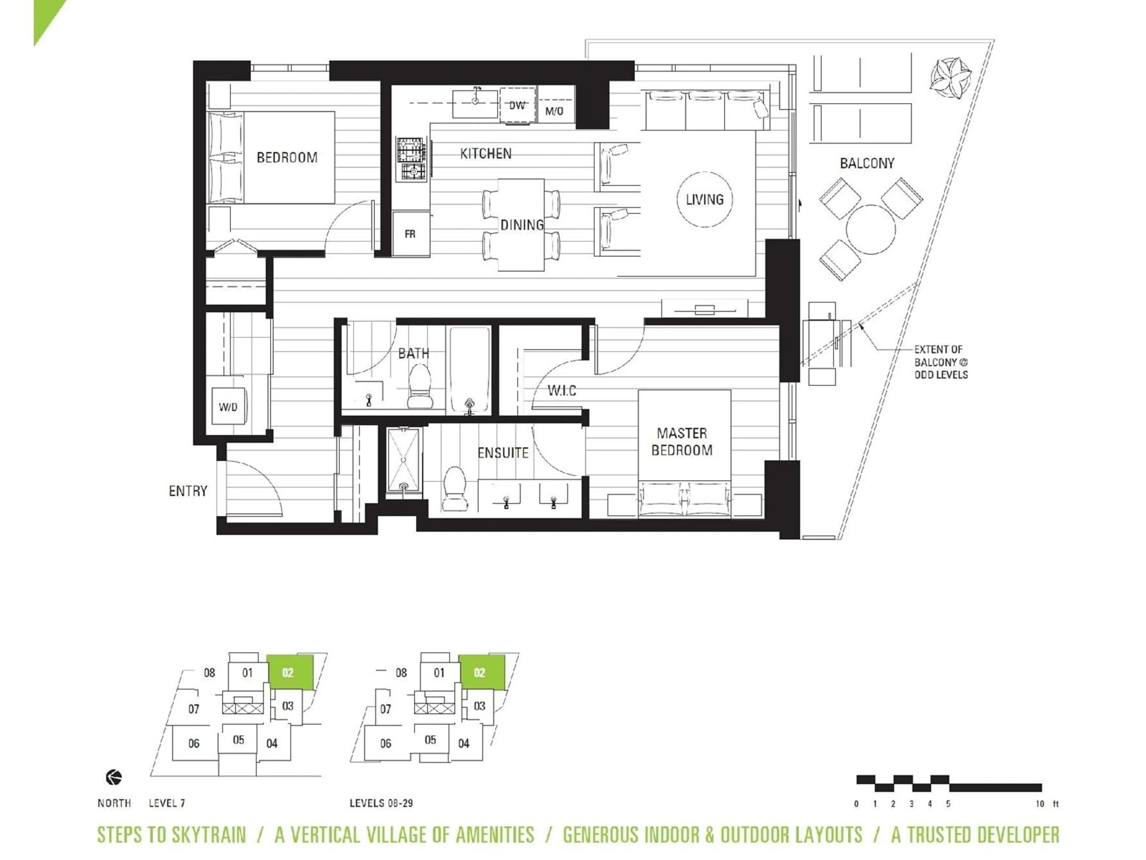 Floor plan for 902 - 10428 WHALLEY, Surrey British Columbia V3T1W6